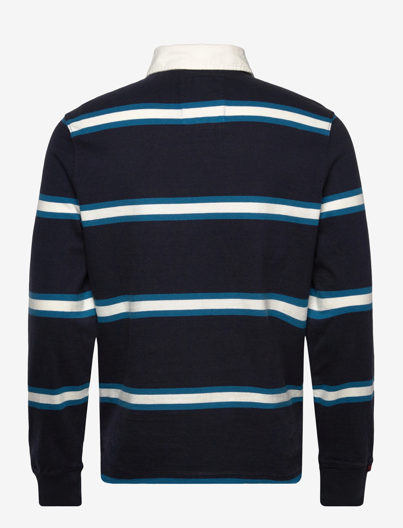 Superdry - VINTAGE ATHLETIC STRIPE RUGBY - langærmede poloer - navy stripe - 2