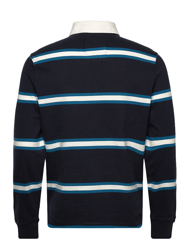 Superdry - VINTAGE ATHLETIC STRIPE RUGBY - langärmelig - navy stripe - 2