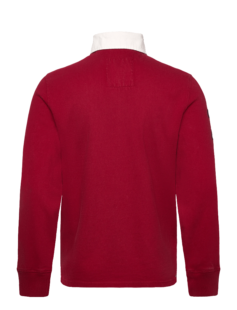 Superdry - DOUBLE EMBLEM RUGBY - pikkade varrukatega polod - prep red - 2