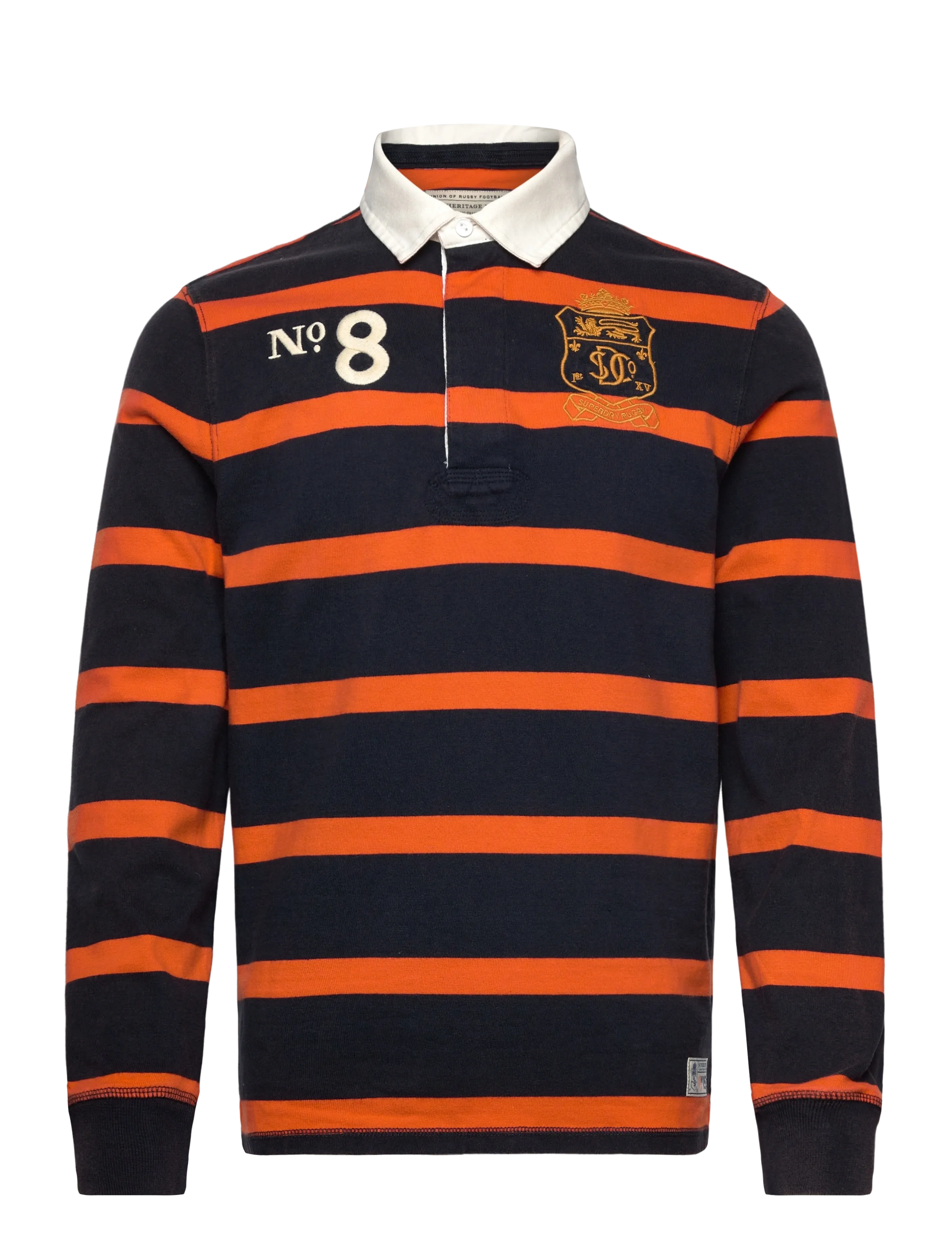 NAVY/ORANGE STRIPE