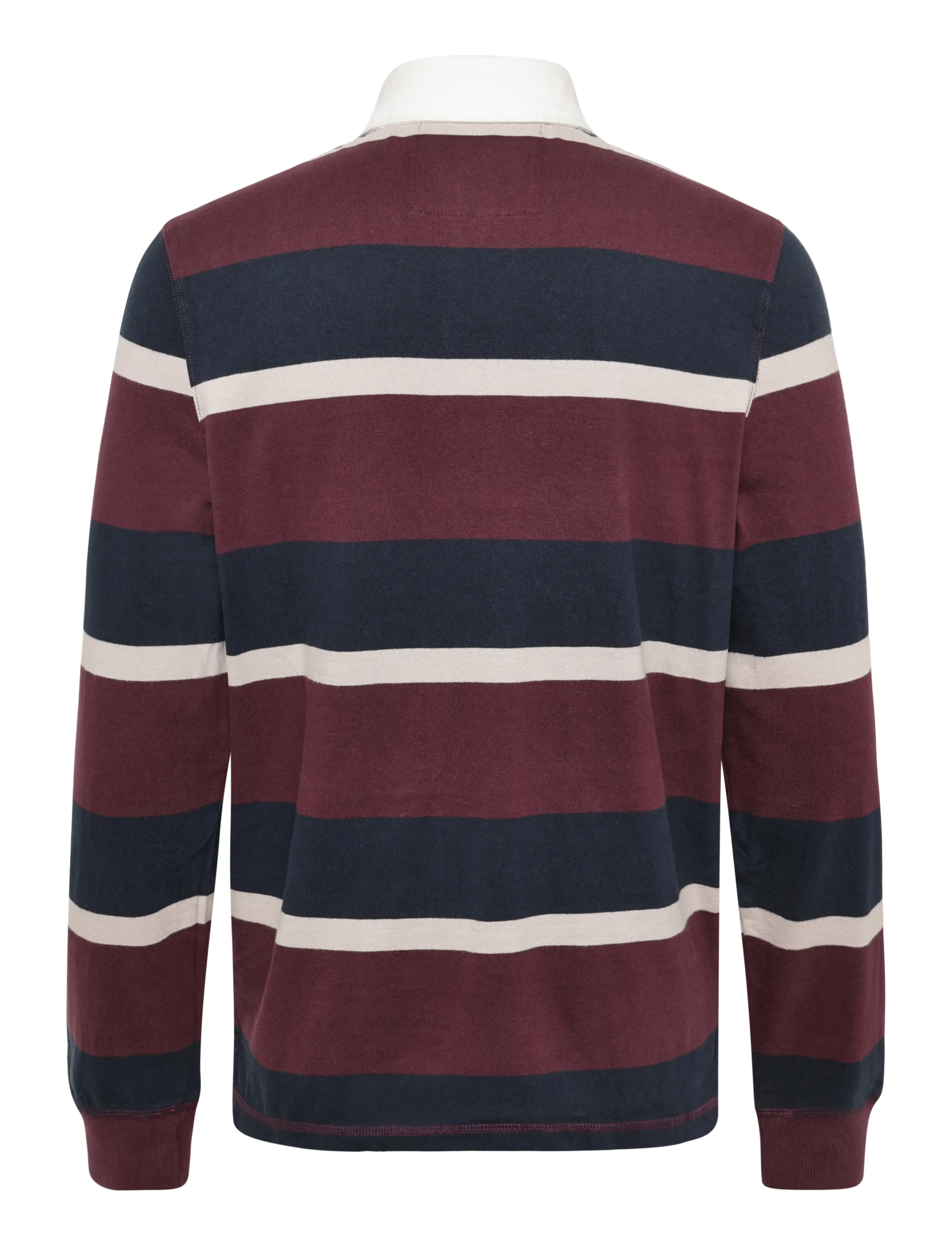 Superdry - DOUBLE EMBLEM STRIPE RUGBY - långärmade pikéer - port/navy stripe - 2