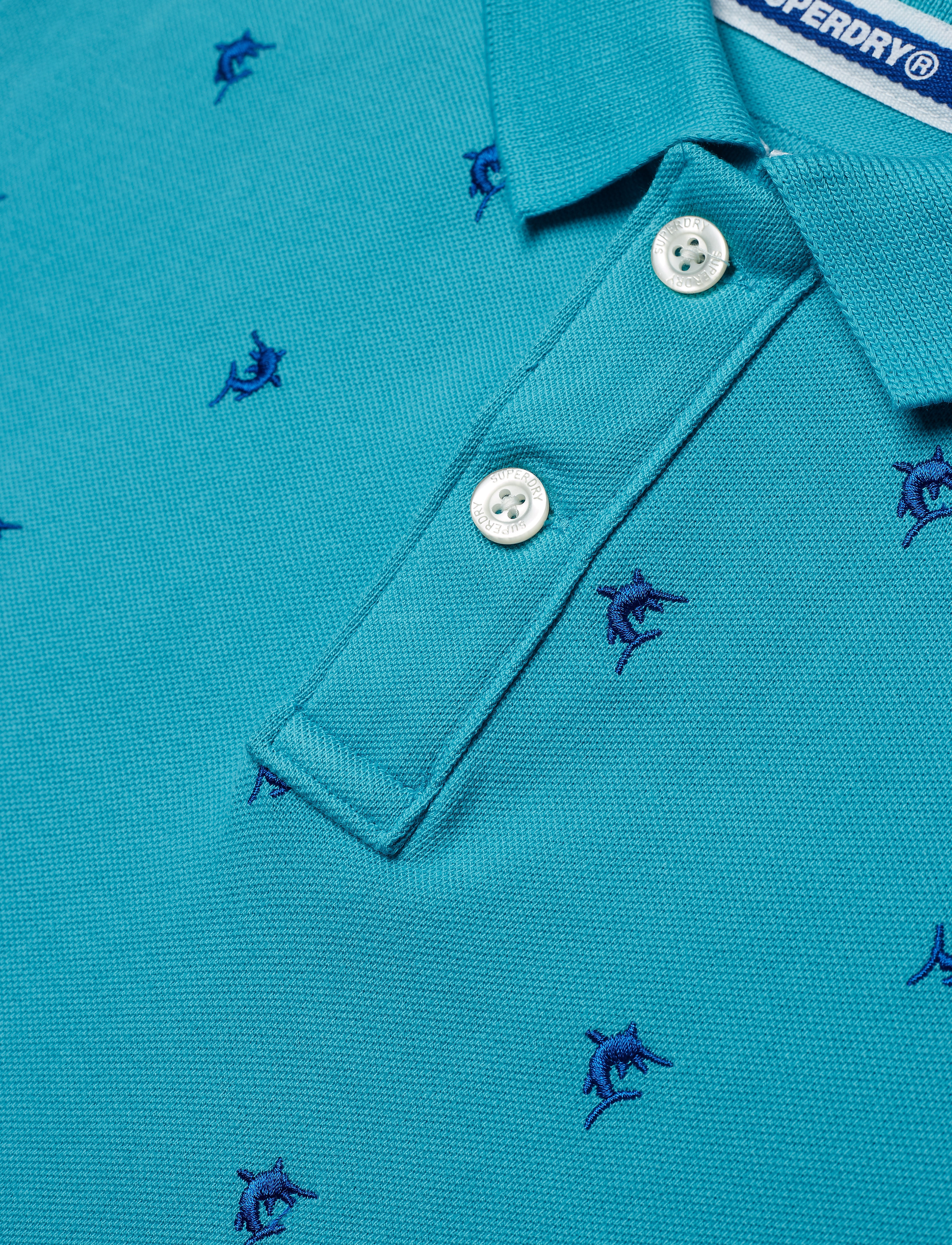 Superdry - BERMUDA CITY POLO - marlin petrol green - 2