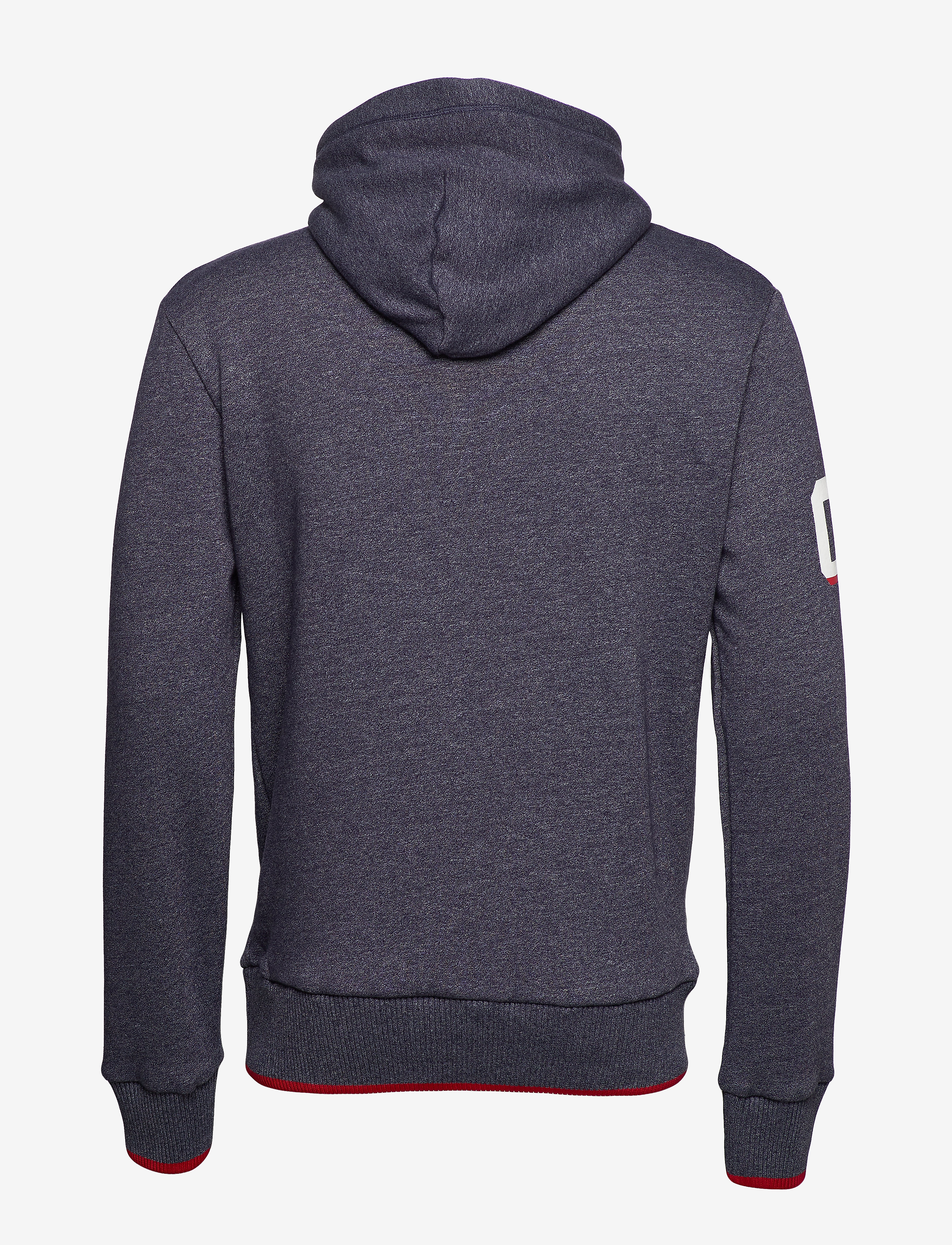 Superdry - VINTAGE LOGO NEON TIP HOOD - navy grit - 1