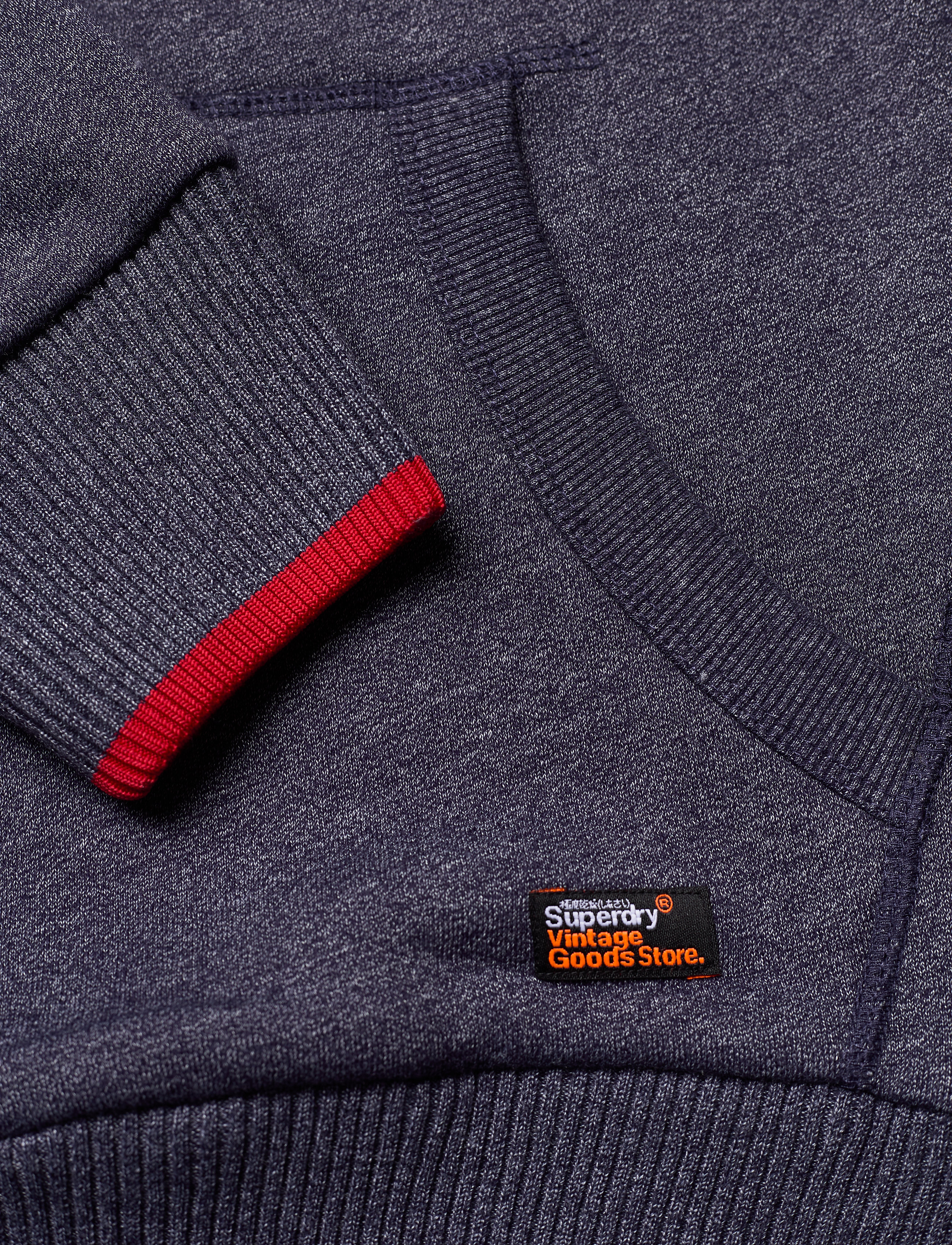 Superdry - VINTAGE LOGO NEON TIP HOOD - navy grit - 4