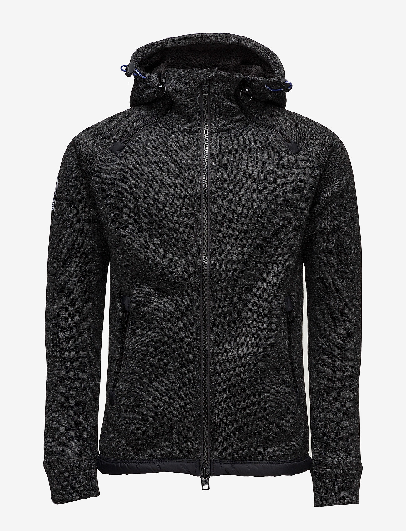 Superdry - STORM DOUBLE ZIPHOOD - gritty black - 0