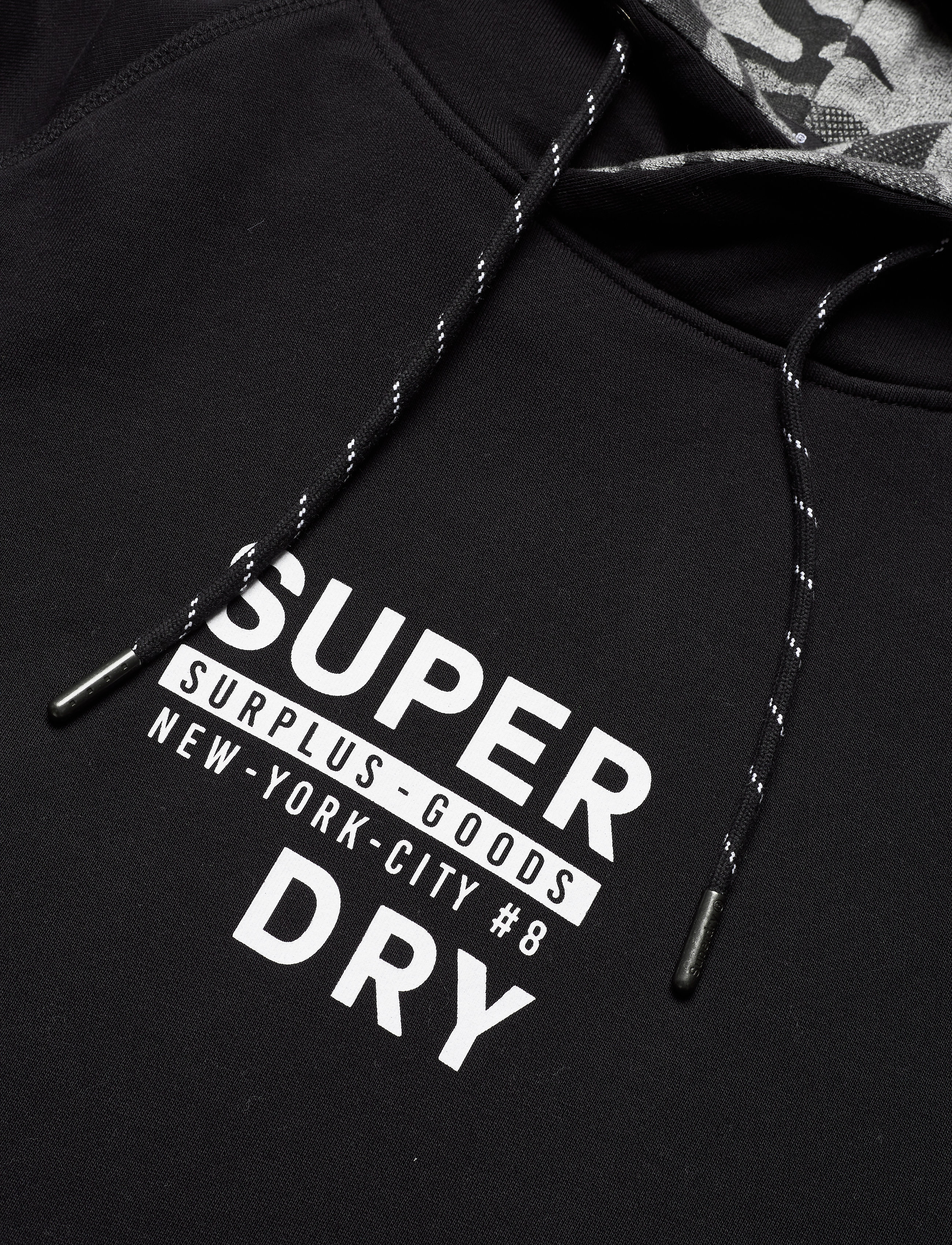 Superdry - SURPLUS GOODS NEW GRAPHIC HOOD - jet black - 2