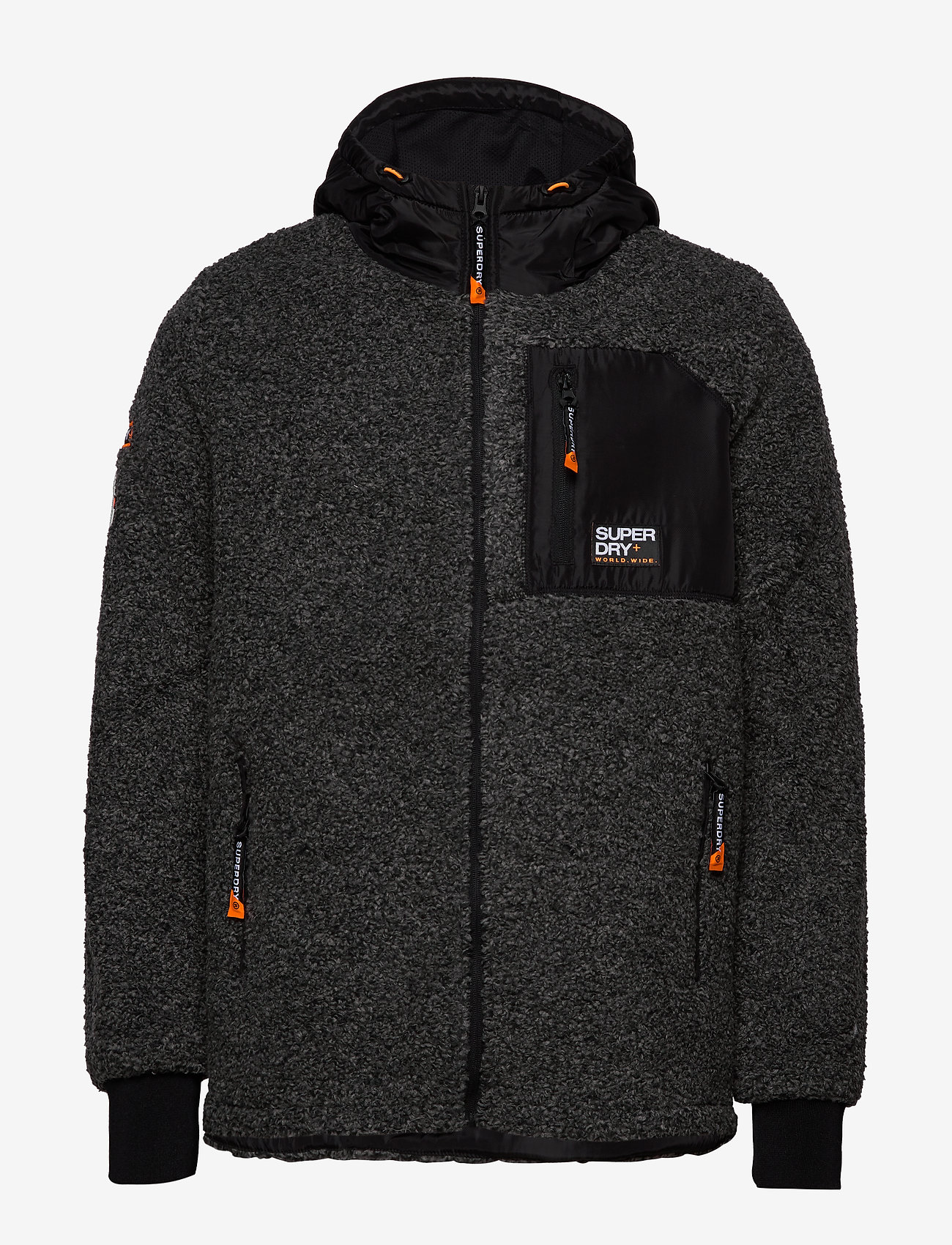 Superdry - MOUNTAIN SHERPA ZIPHOOD - dark grey marl - 1