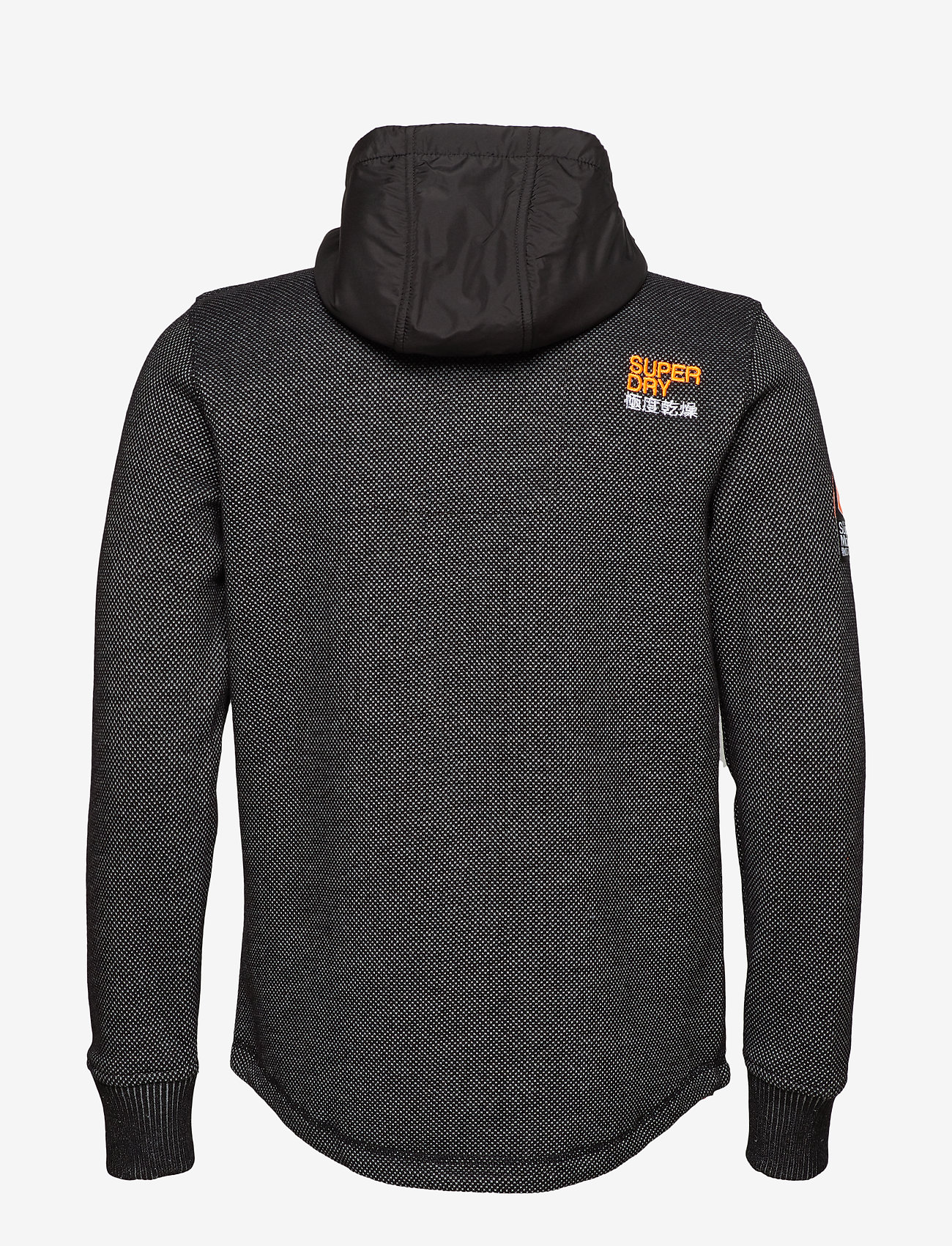 Superdry - MOUNTAIN BONDED ZIPHOOD - black/grey marl - 1