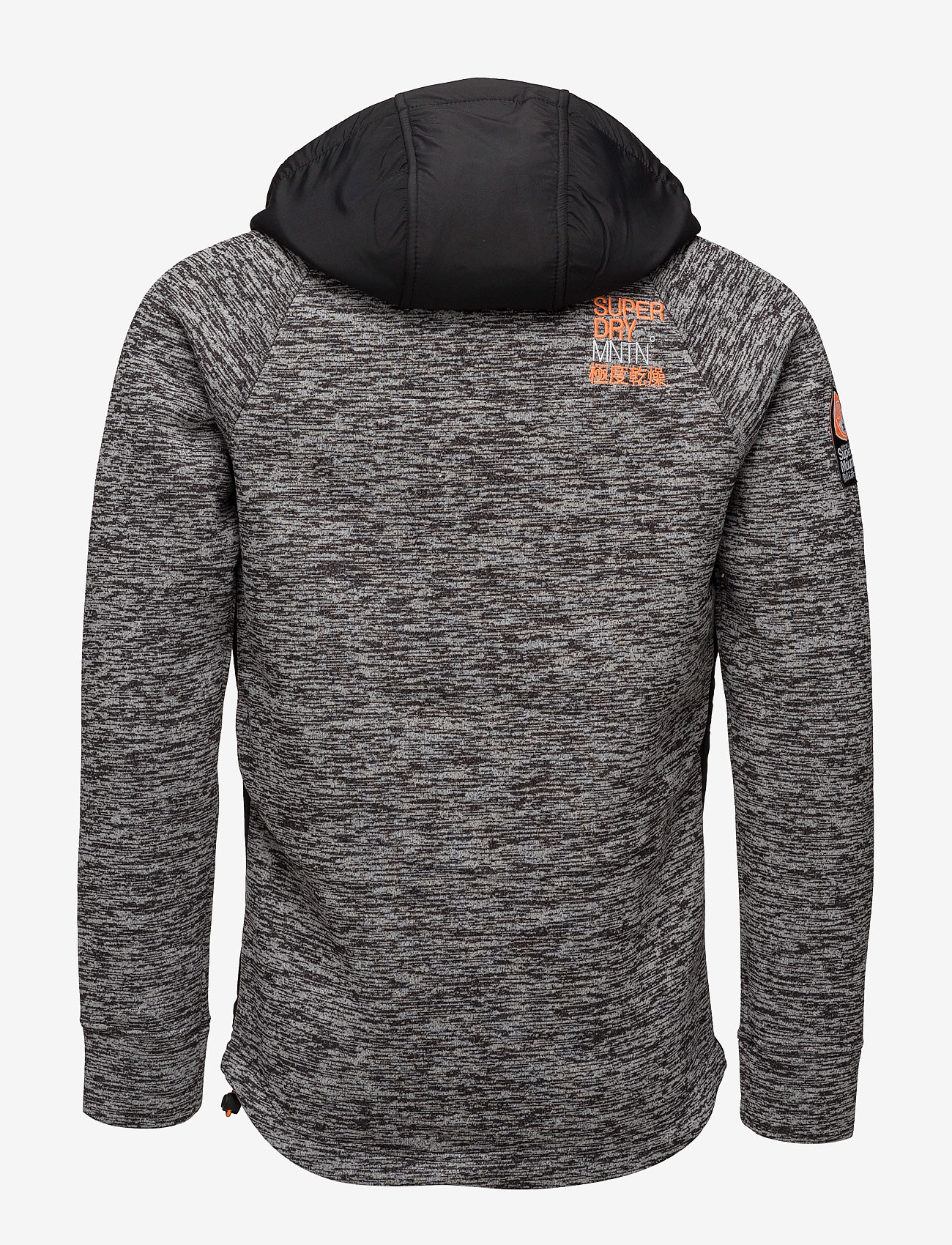 Superdry - BLACK CLASSICS RAGLAN ZIPHOOD - black grit - 2