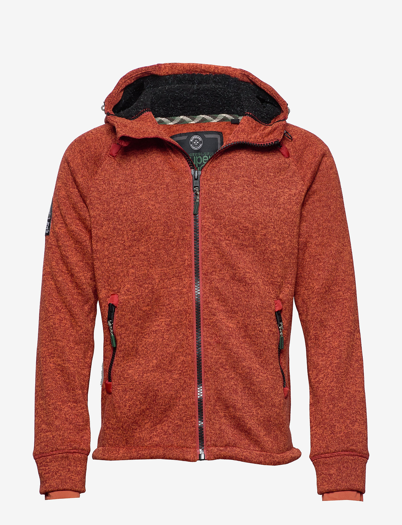 Superdry - STORM DOUBLE ZIPHOOD - burnt orange marl - 0