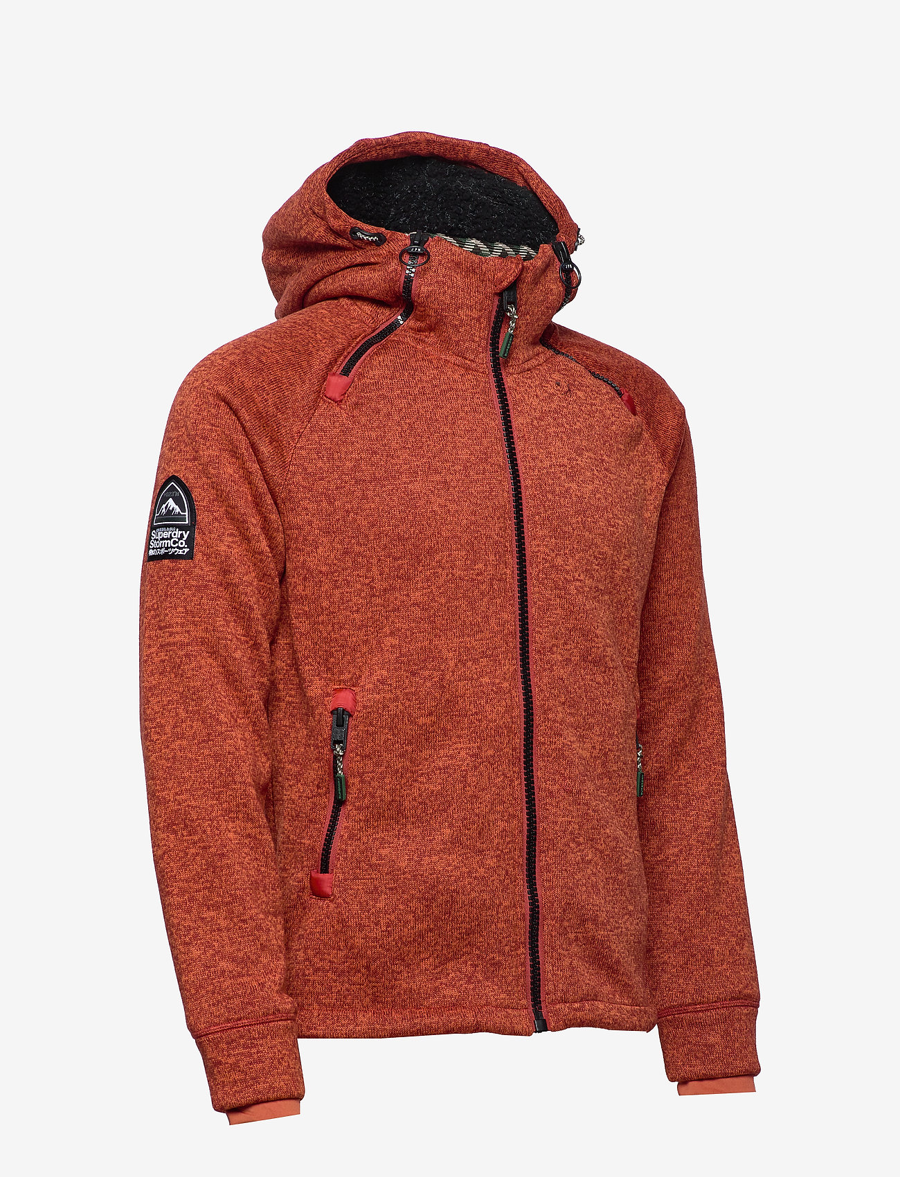 Superdry - STORM DOUBLE ZIPHOOD - burnt orange marl - 2