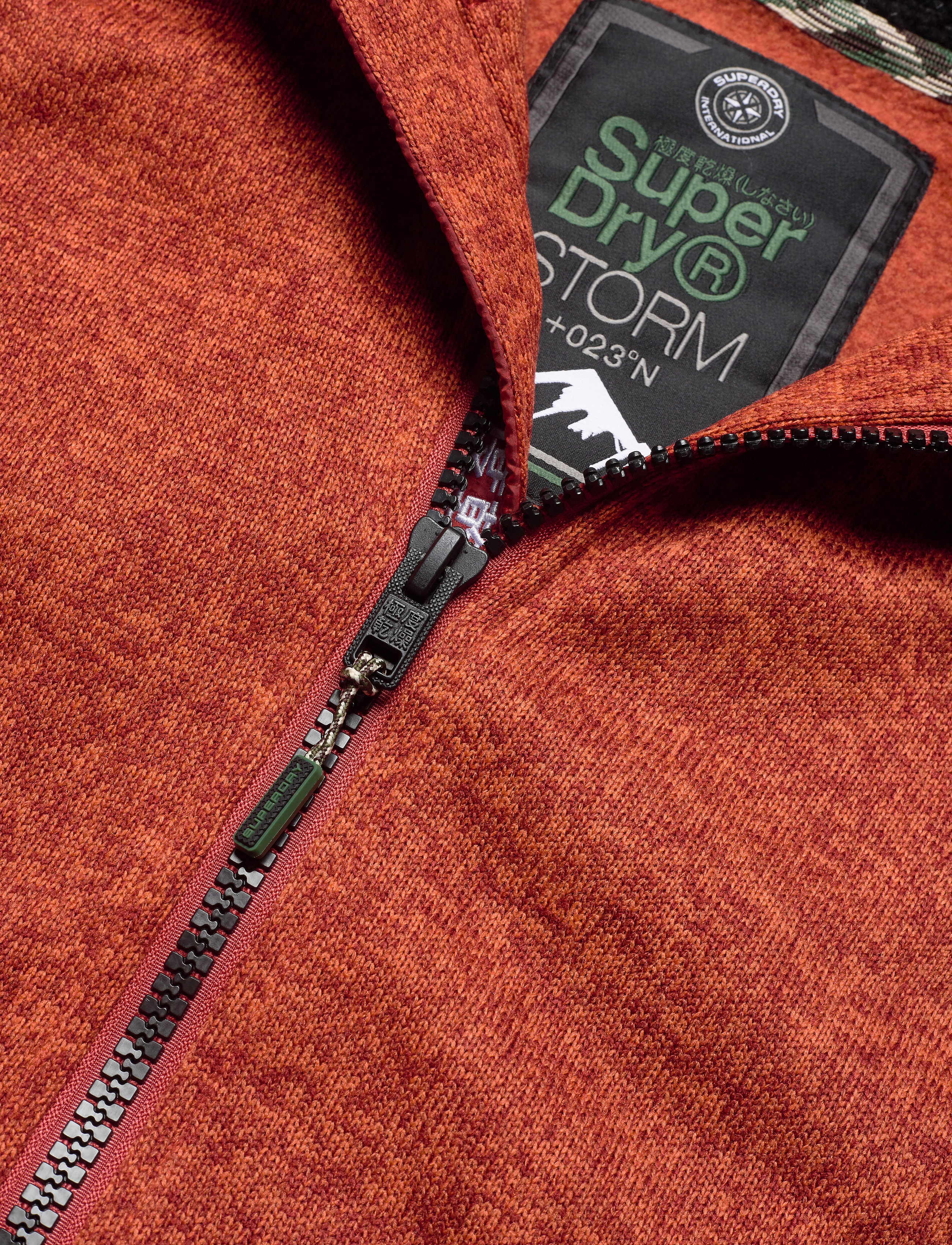 Superdry - STORM DOUBLE ZIPHOOD - burnt orange marl - 4