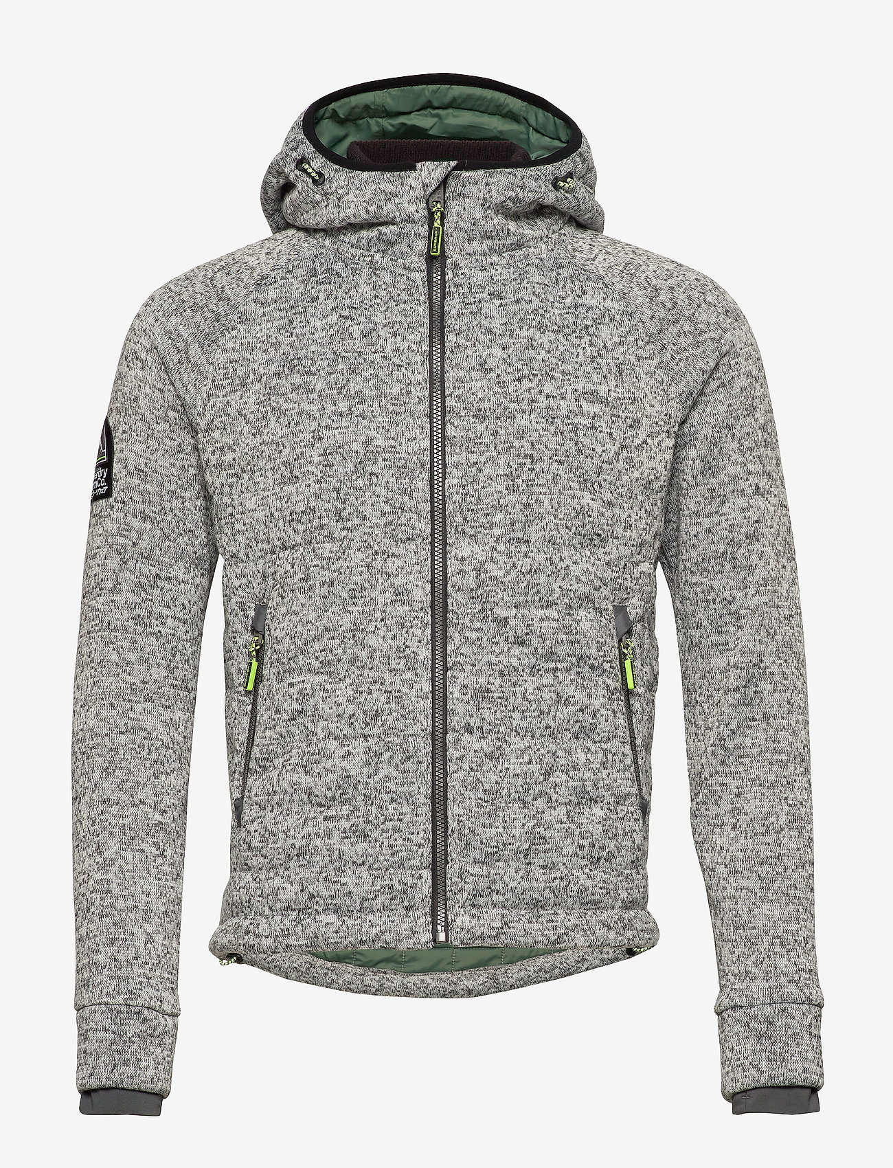 Superdry - STORM QUILTED ZIPHOOD - grey granite marl - 1