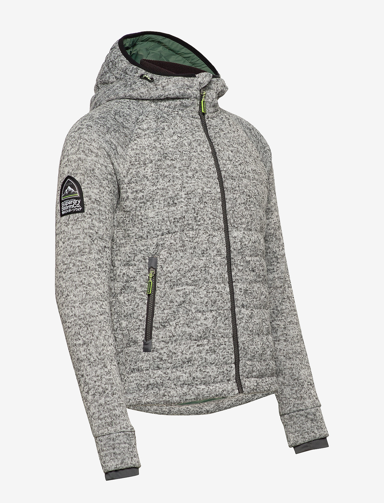 Superdry - STORM QUILTED ZIPHOOD - grey granite marl - 3