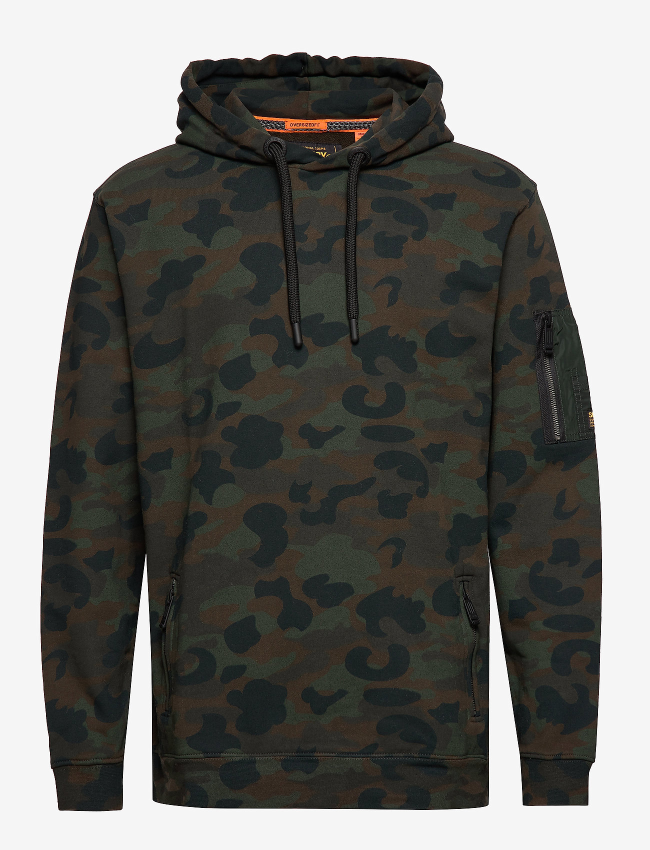 Superdry - ROOKIE OVERSIZED HOOD - olive camo - 0