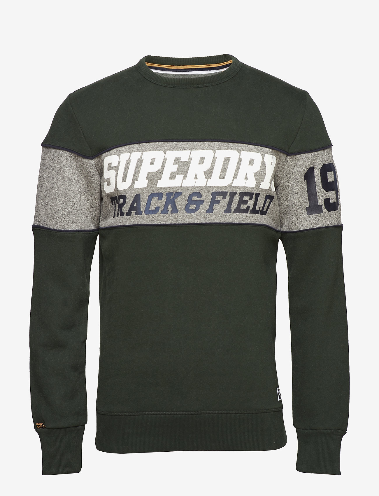 Superdry - TRIPLE DROP TRACK CREW - drktintabgreen/podiummidgrygrt - 0