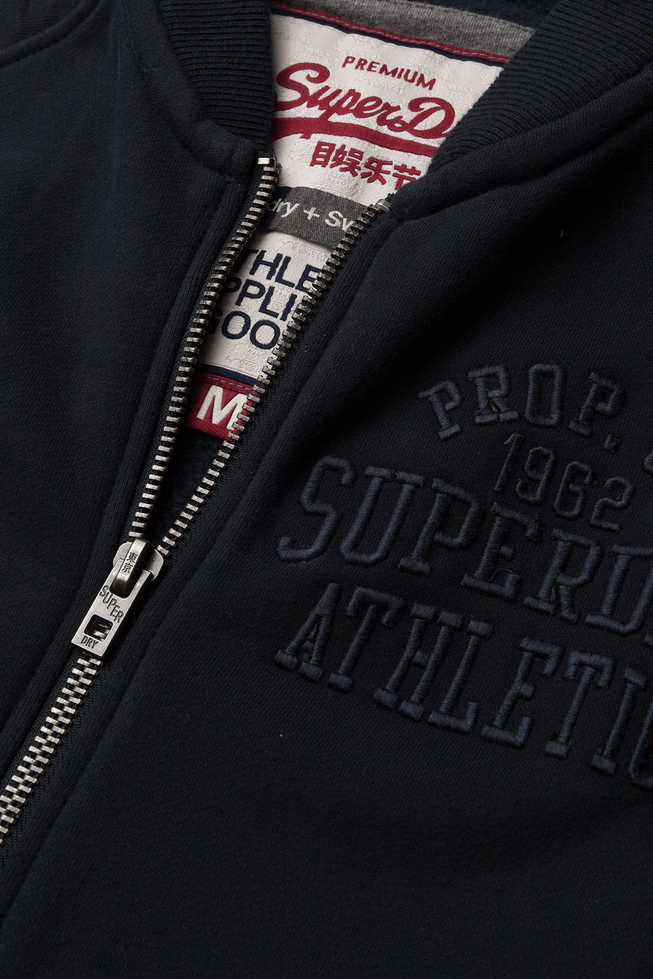 Superdry - APPLIQUE SWEAT BOMBER - eclipse navy - 3