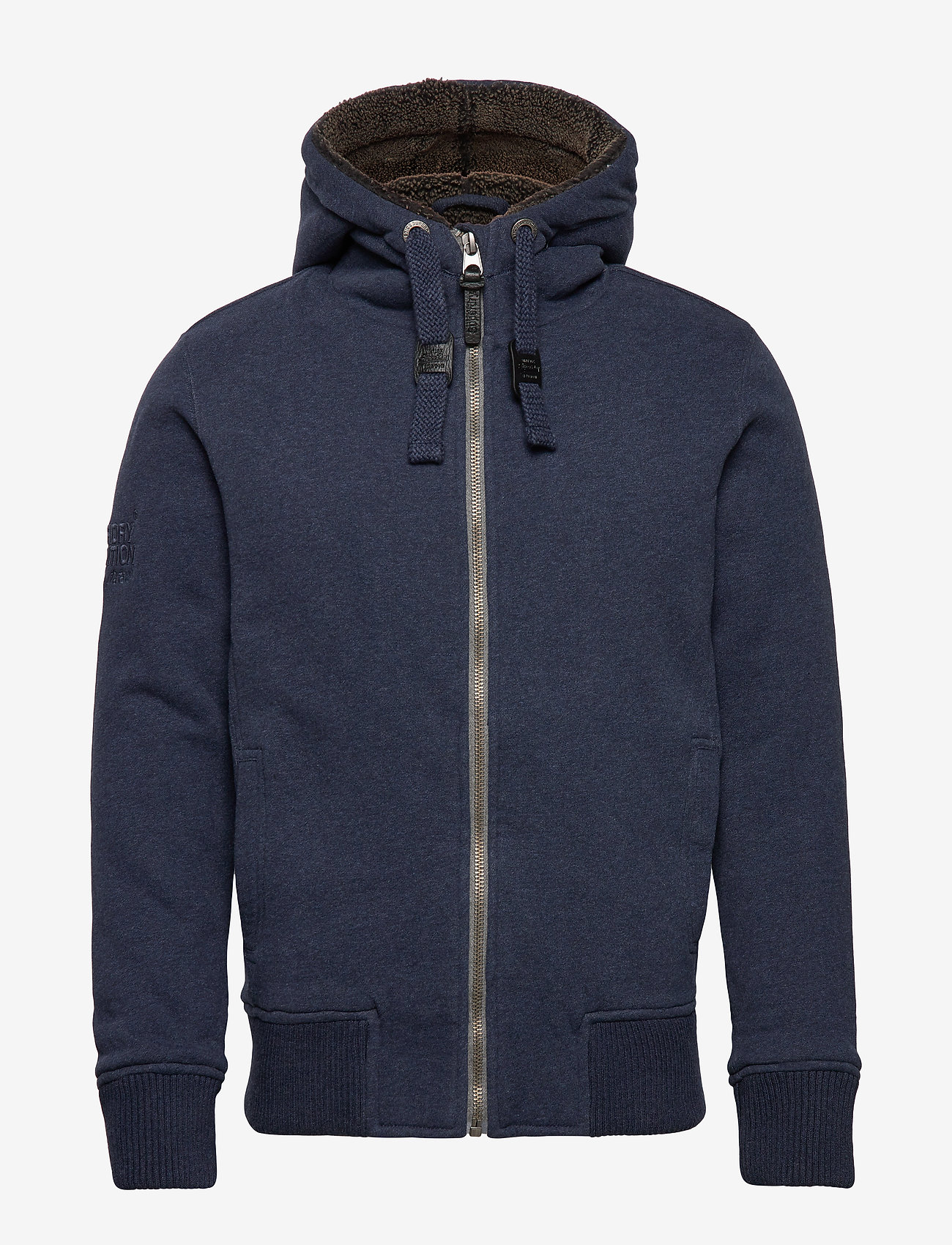 Superdry - HEMMINGWAY FUR LINED ZIPHOOD - deep indigo grindle - 0