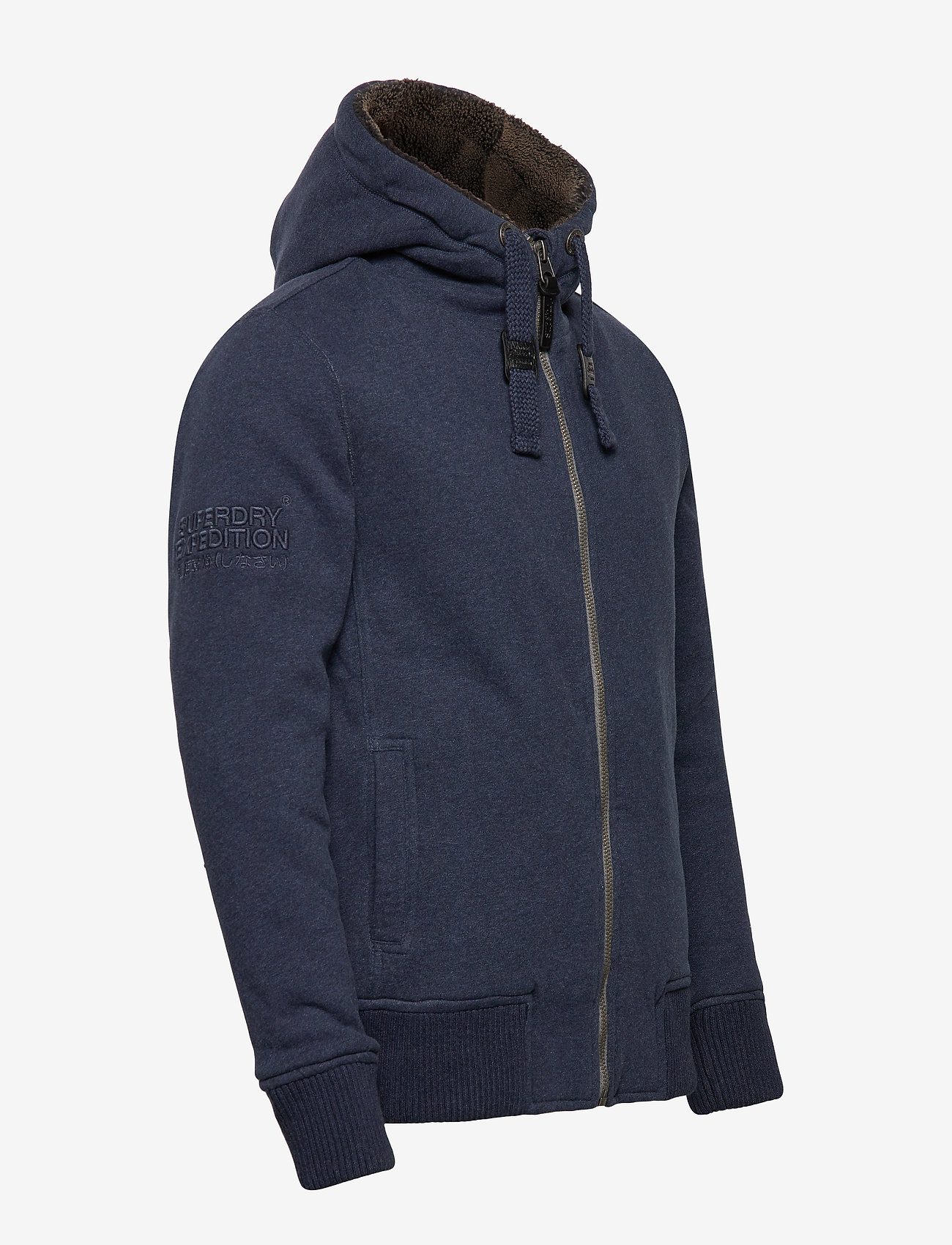 Superdry - HEMMINGWAY FUR LINED ZIPHOOD - deep indigo grindle - 5