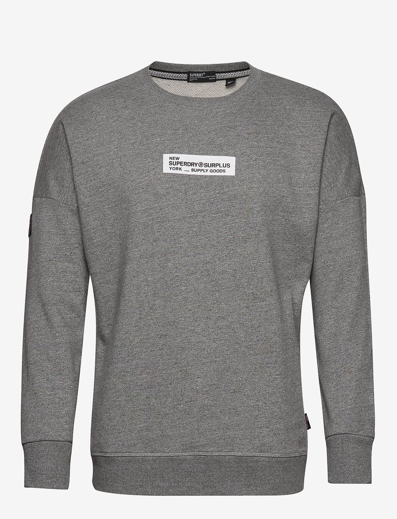 Superdry - SURPLUS GOODS CREW UB - speckle grit - 0