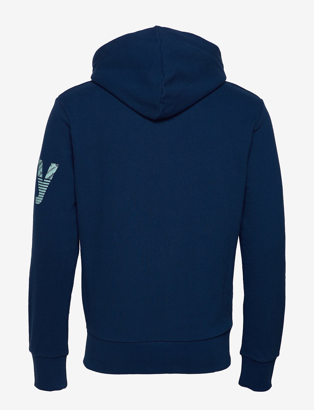 Superdry - CORE SPLIT LOGO ZIP HOOD UB - pilot mid blue - 1
