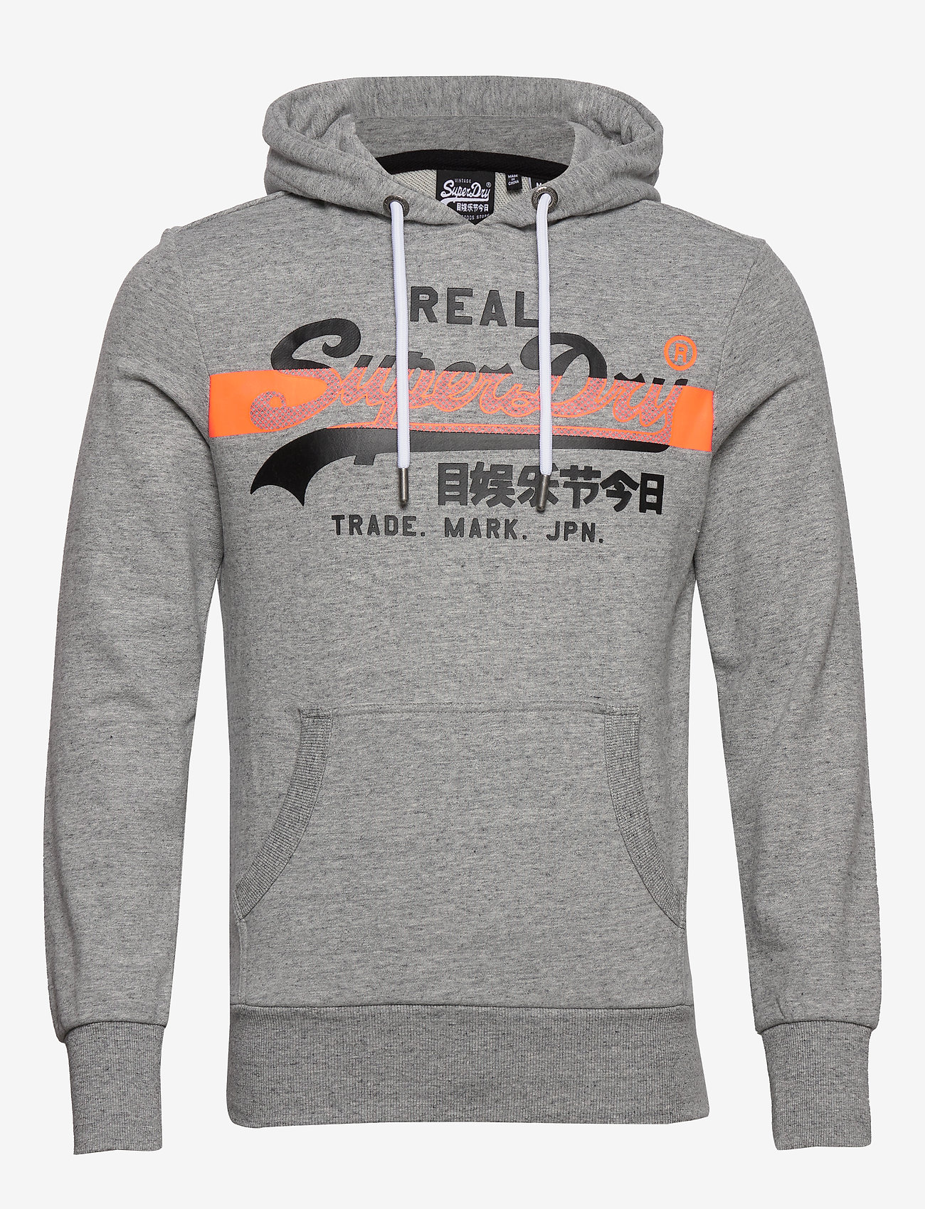 Superdry - VL CROSS HATCH HOOD UB - collective dark grey grit - 0