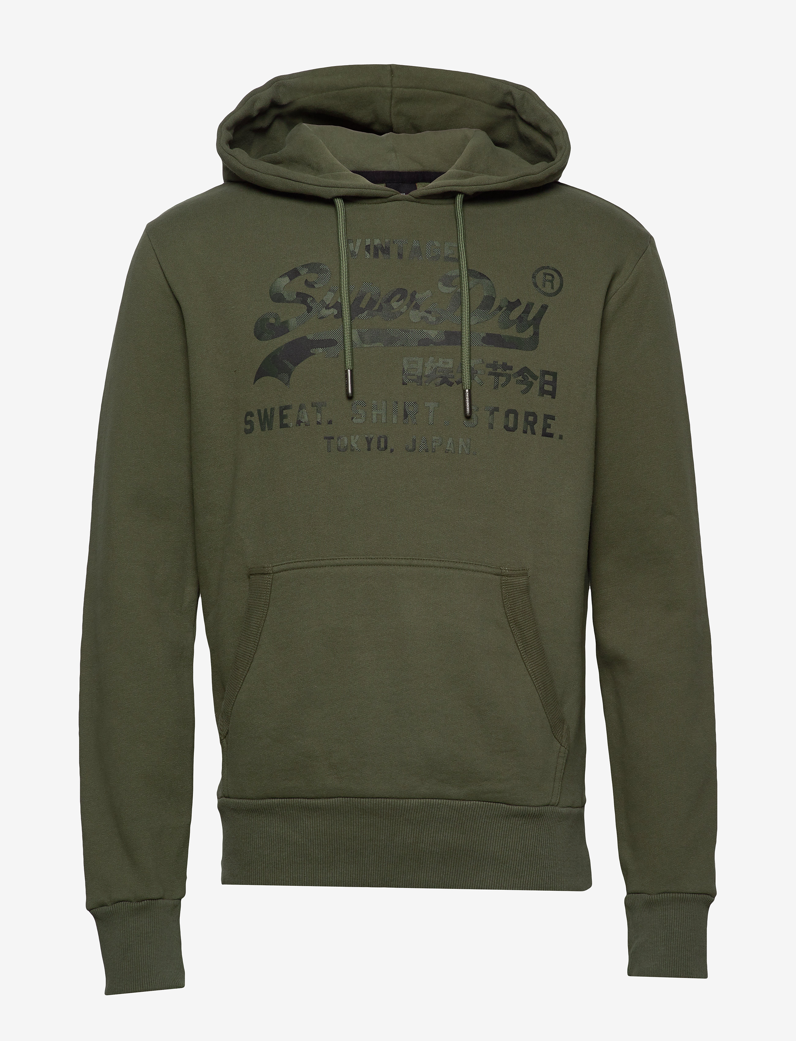 Superdry - VL SHIRT SHOP BONDED HOOD BR - chive - 0