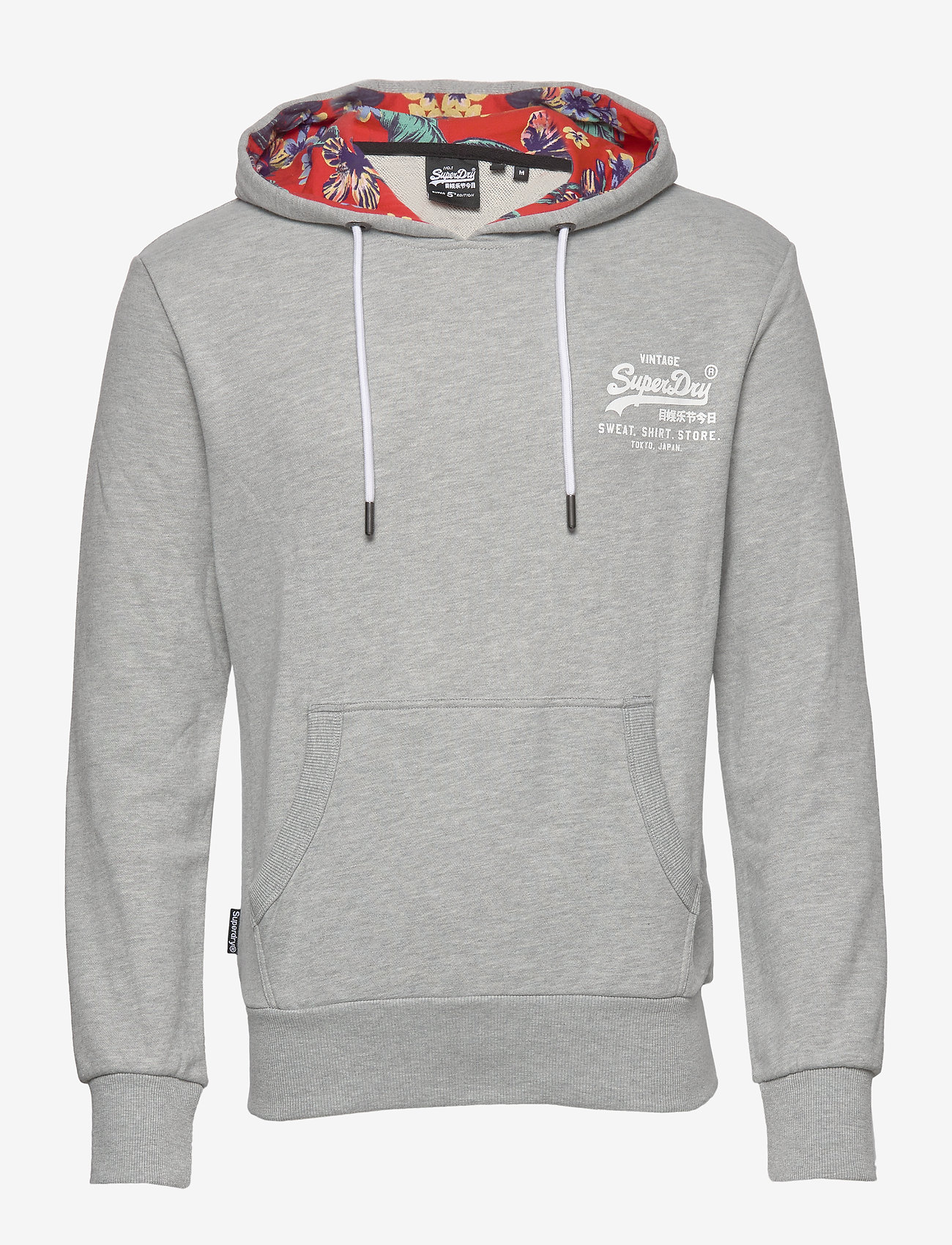 Superdry - SUPER 5'S HOOD UB - grey marl - 0