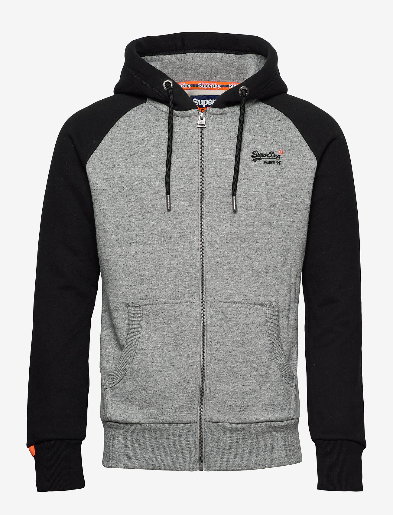 Superdry - OL CLASSIC RAGLAN ZIPHOOD BR - collective dark grey grit - 0