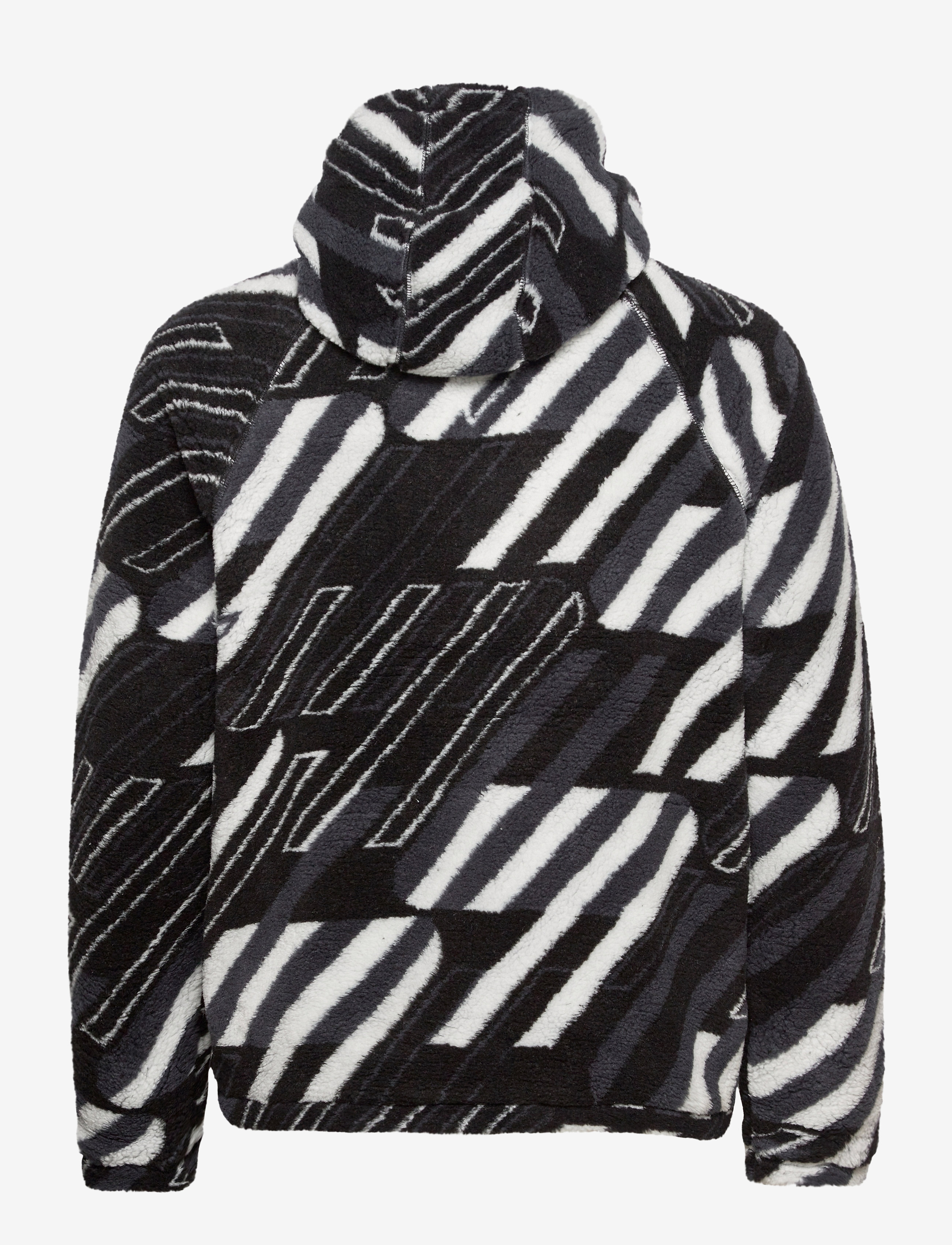 Superdry - SPORTSTYLE BLK AOP SHERPA HOOD - black - 1