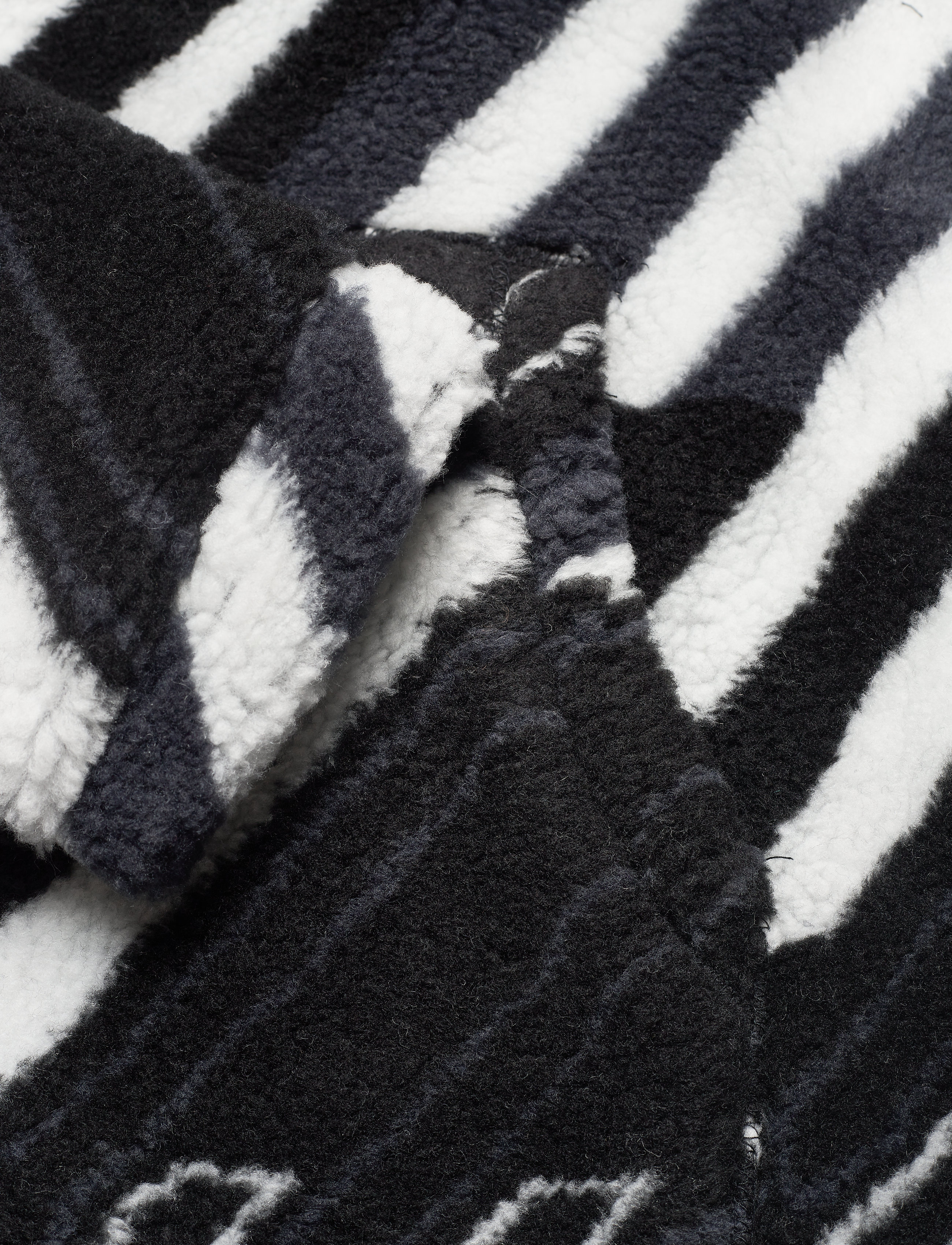 Superdry - SPORTSTYLE BLK AOP SHERPA HOOD - black - 3