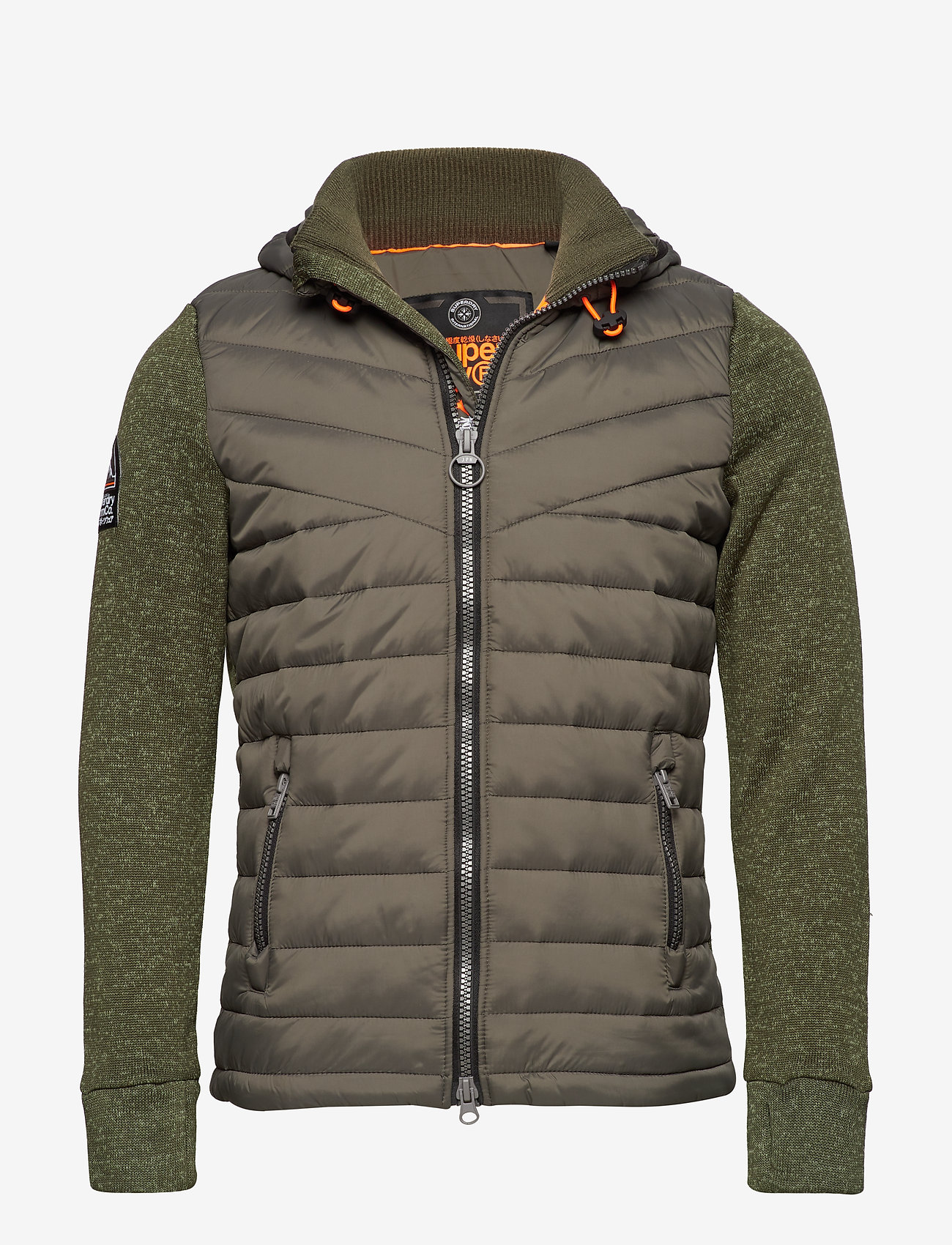 Superdry - STORM HYBRID ZIPHOOD - cacti heather - 0