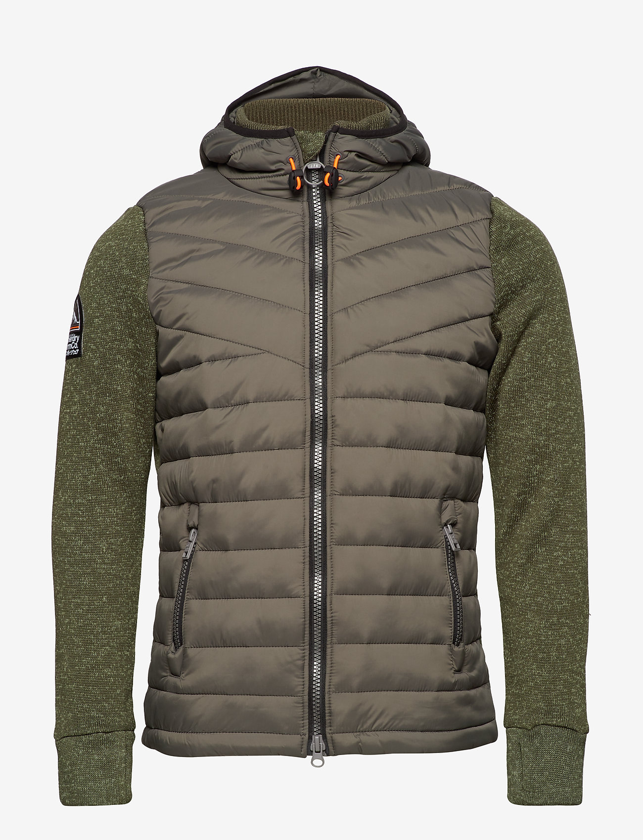 Superdry - STORM HYBRID ZIPHOOD - cacti heather - 1