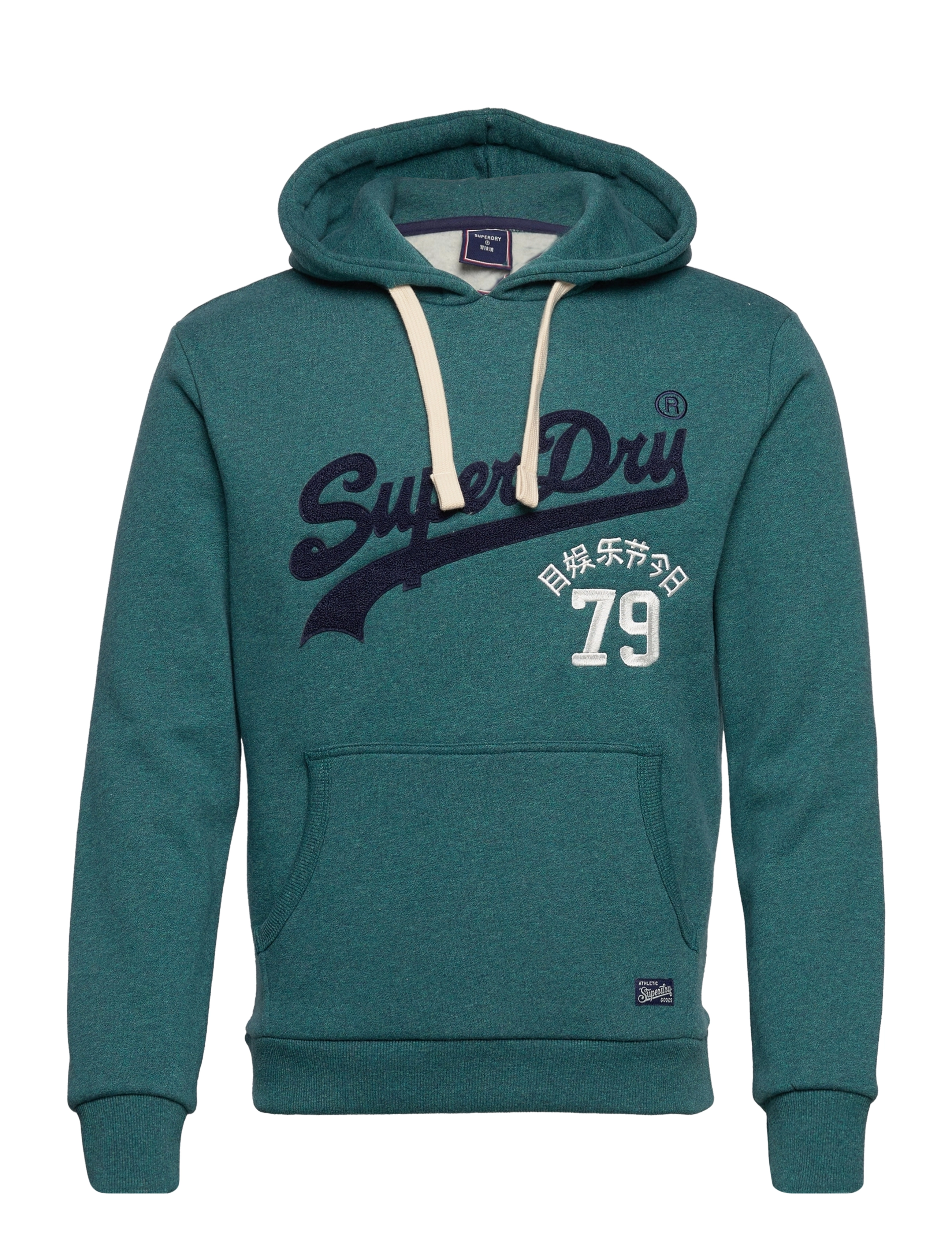 Superdry - VINTAGE VL INTEREST HOOD - teal gravel marl - 0