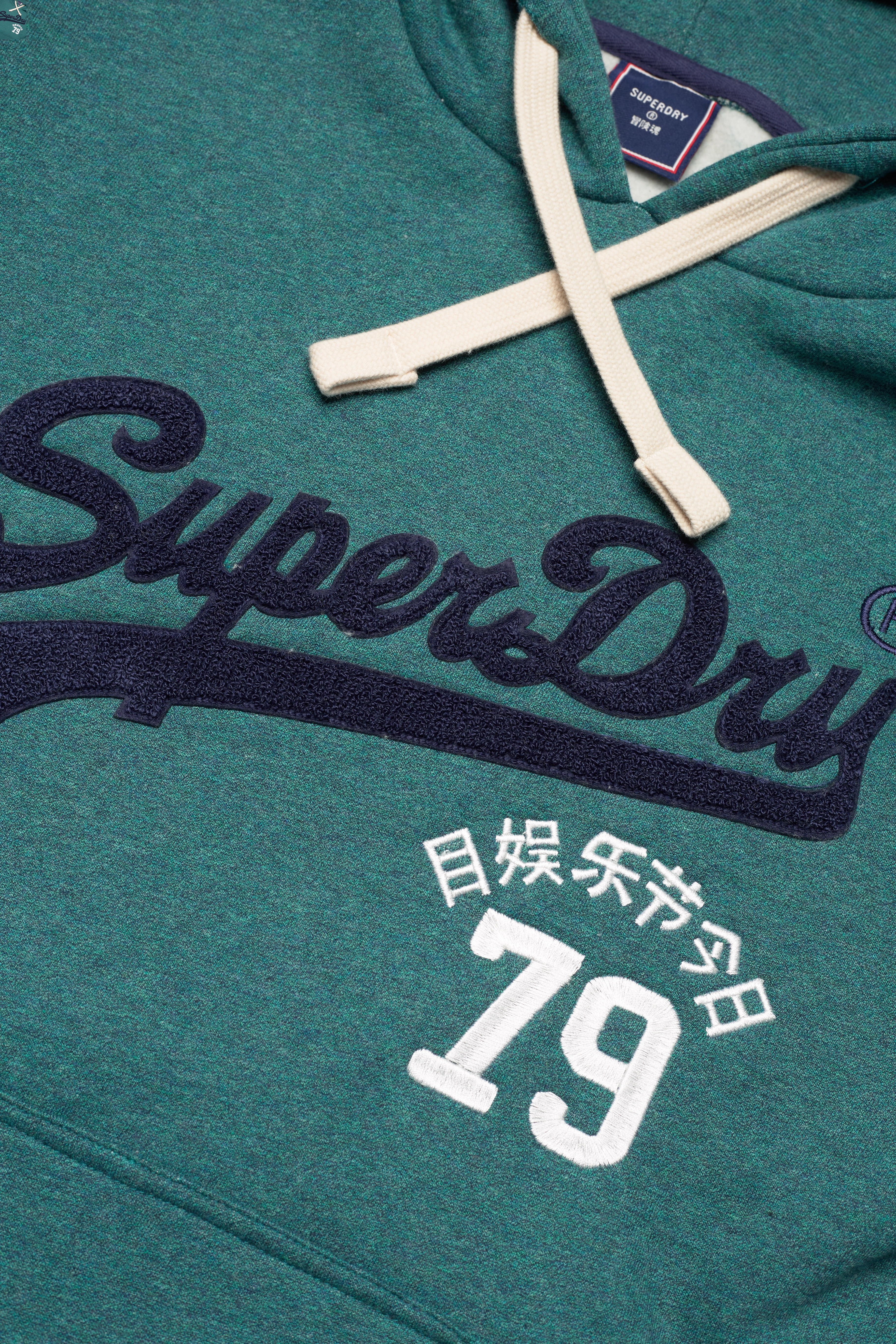 Superdry - VINTAGE VL INTEREST HOOD - teal gravel marl - 2