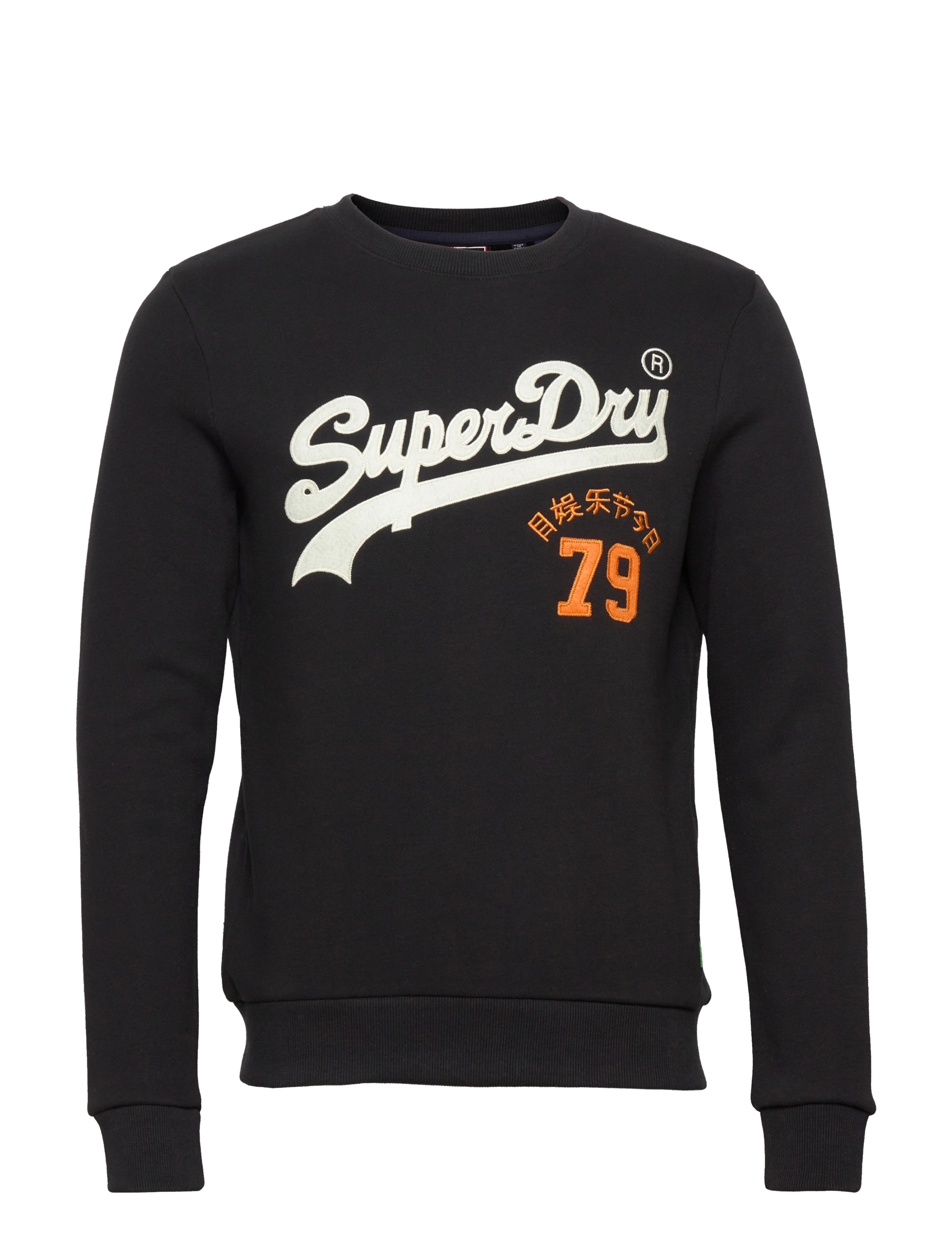 Superdry - VINTAGE VL INTEREST CREW - black - 0