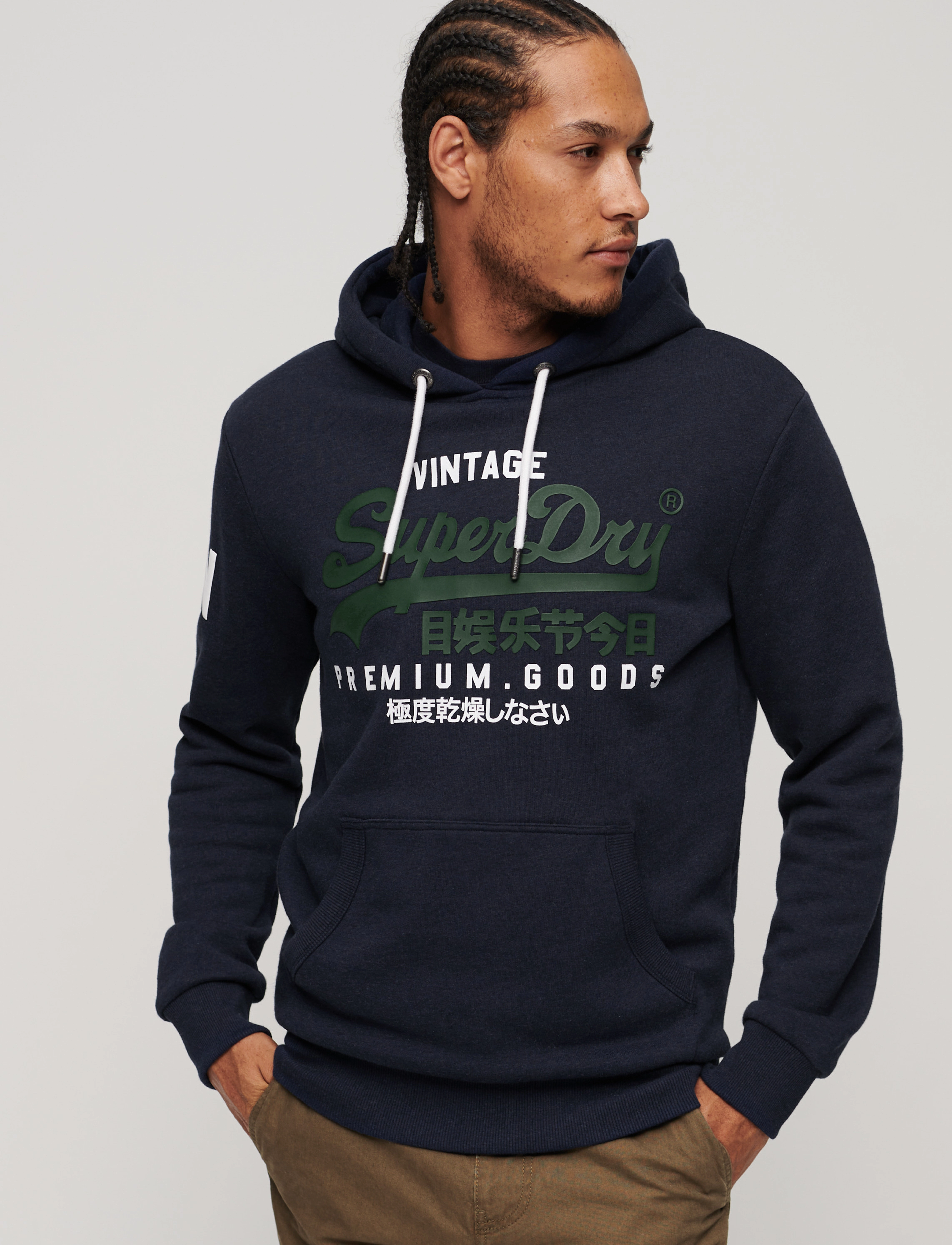 Superdry - VL HOOD - midnight blue grit - 3