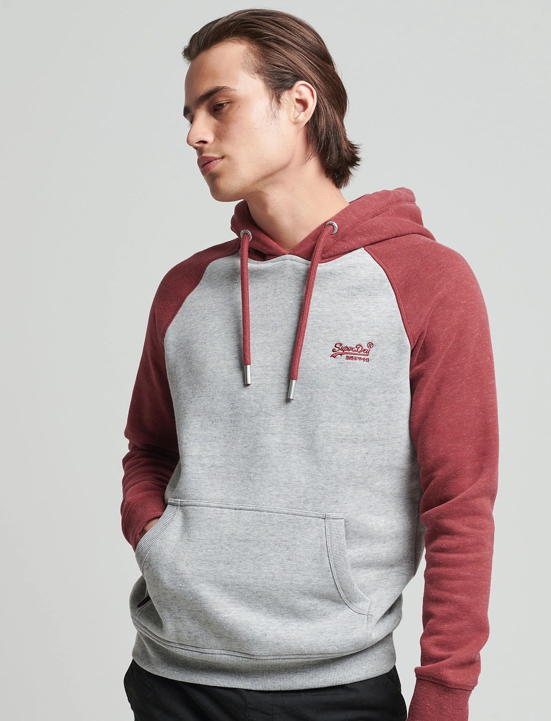 Superdry vintage logo raglan hoodie deals