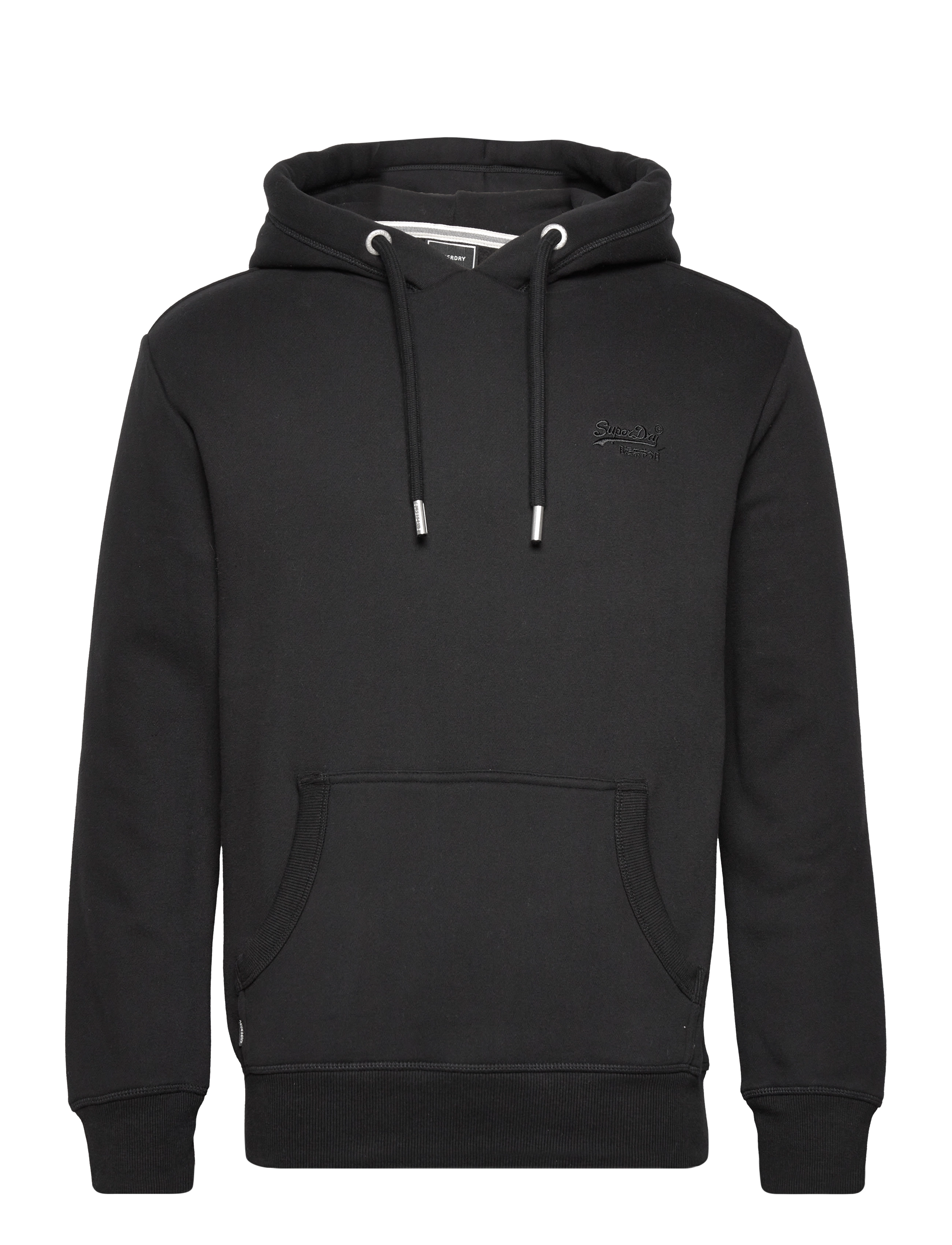 Superdry - VINTAGE LOGO EMB HOOD - black - 0
