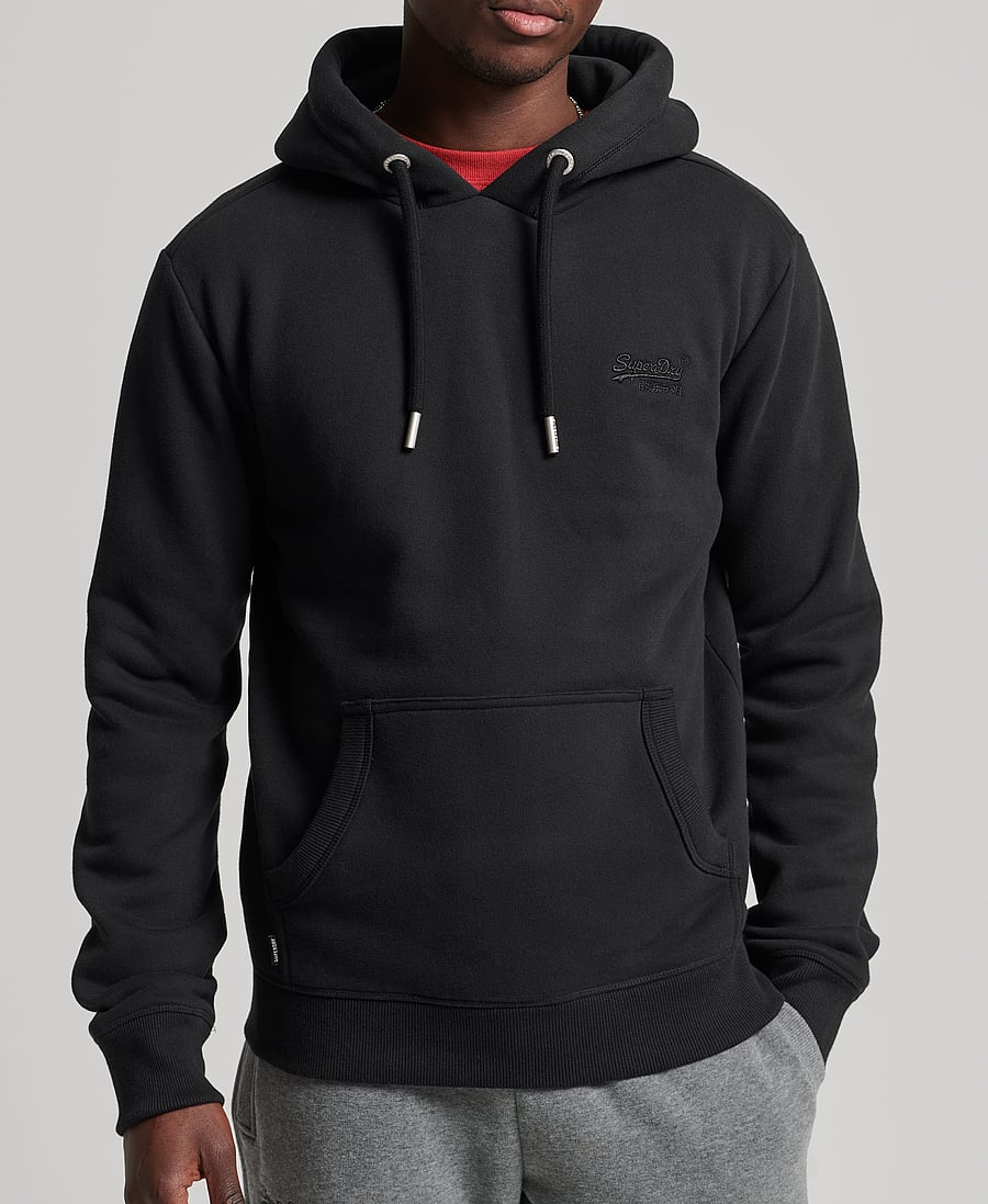 Superdry - VINTAGE LOGO EMB HOOD - black - 2