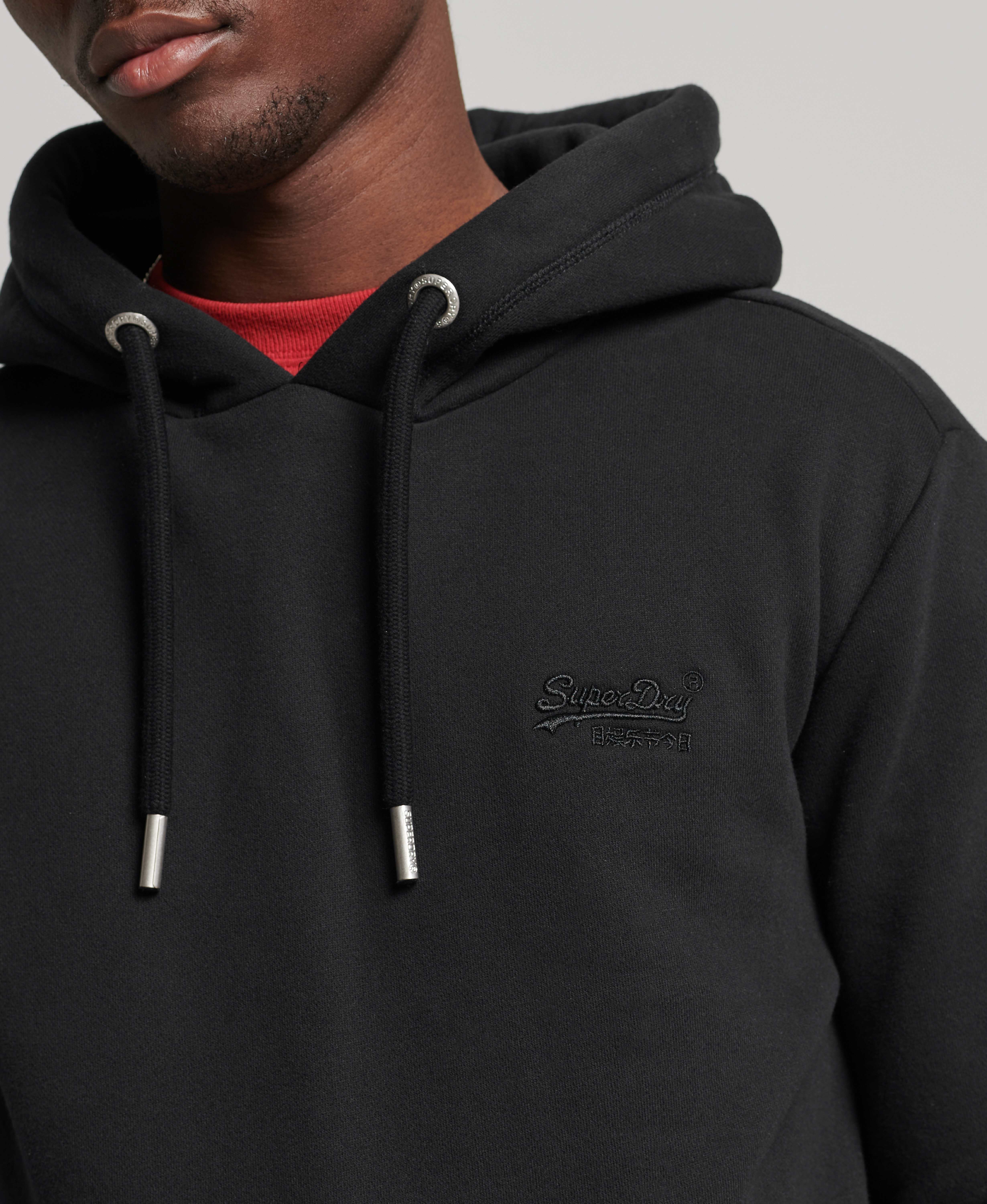 Superdry - VINTAGE LOGO EMB HOOD - black - 3