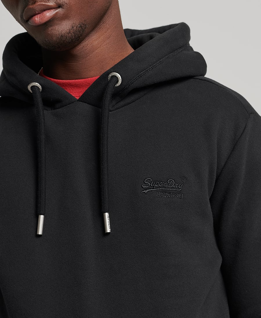 Superdry - VINTAGE LOGO EMB HOOD - black - 3