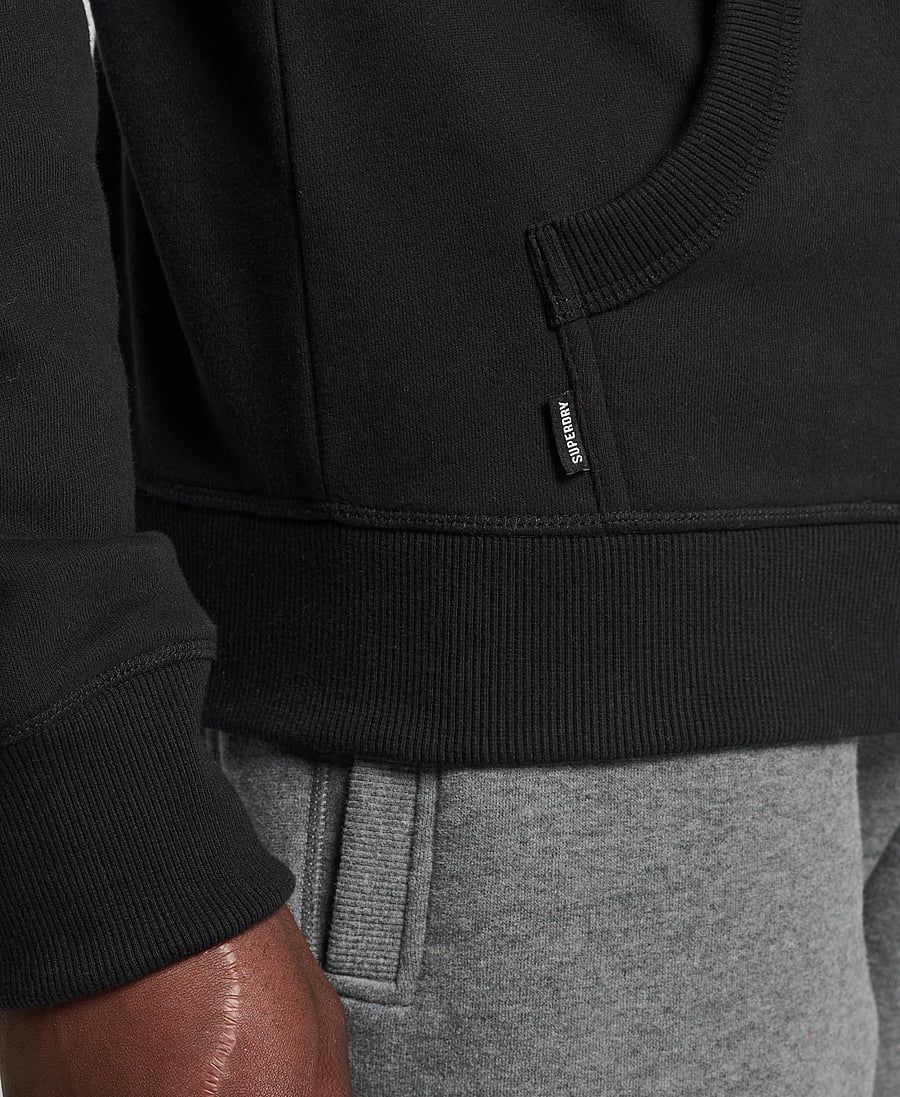 Superdry - VINTAGE LOGO EMB HOOD - black - 4