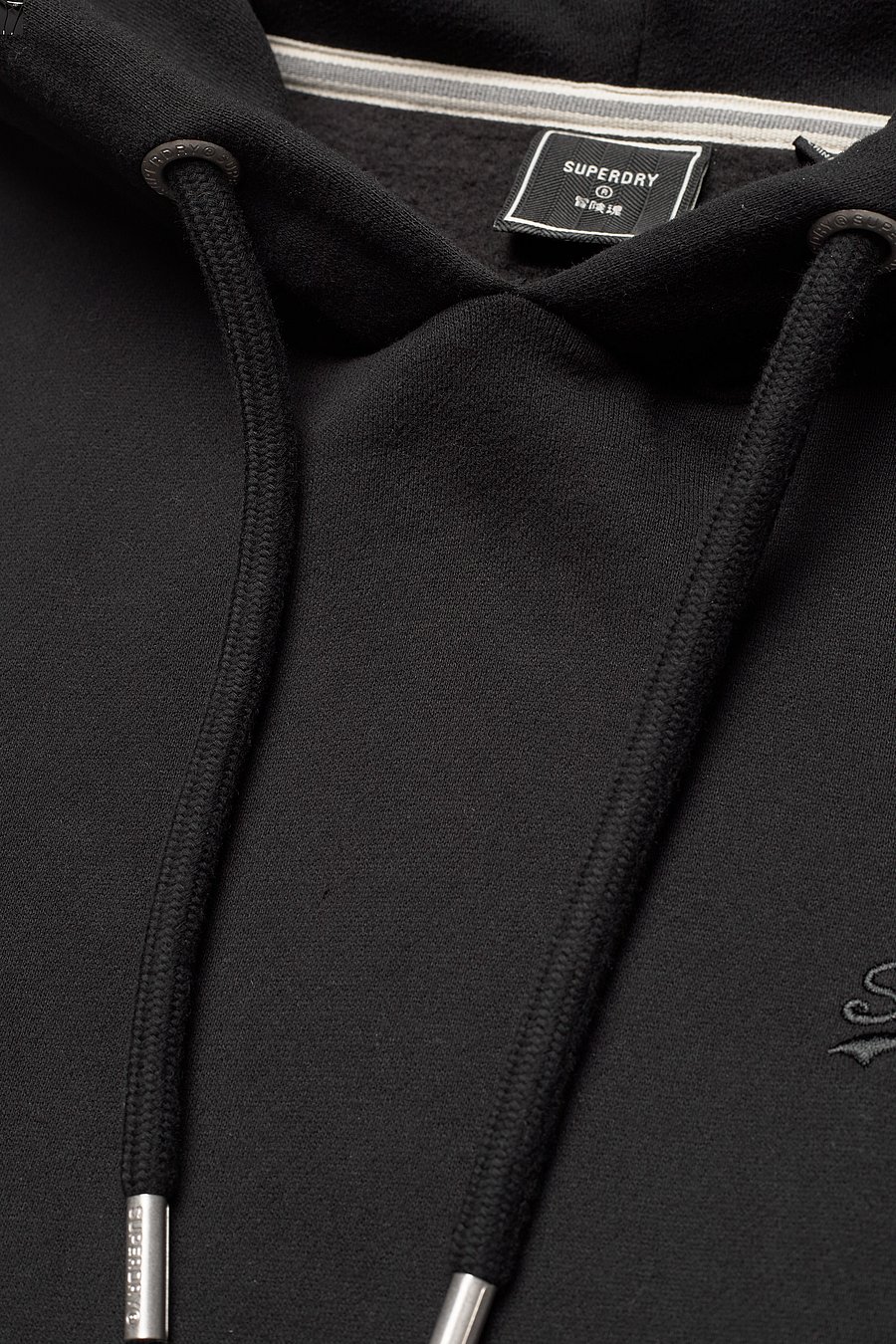 Superdry - VINTAGE LOGO EMB HOOD - black - 5