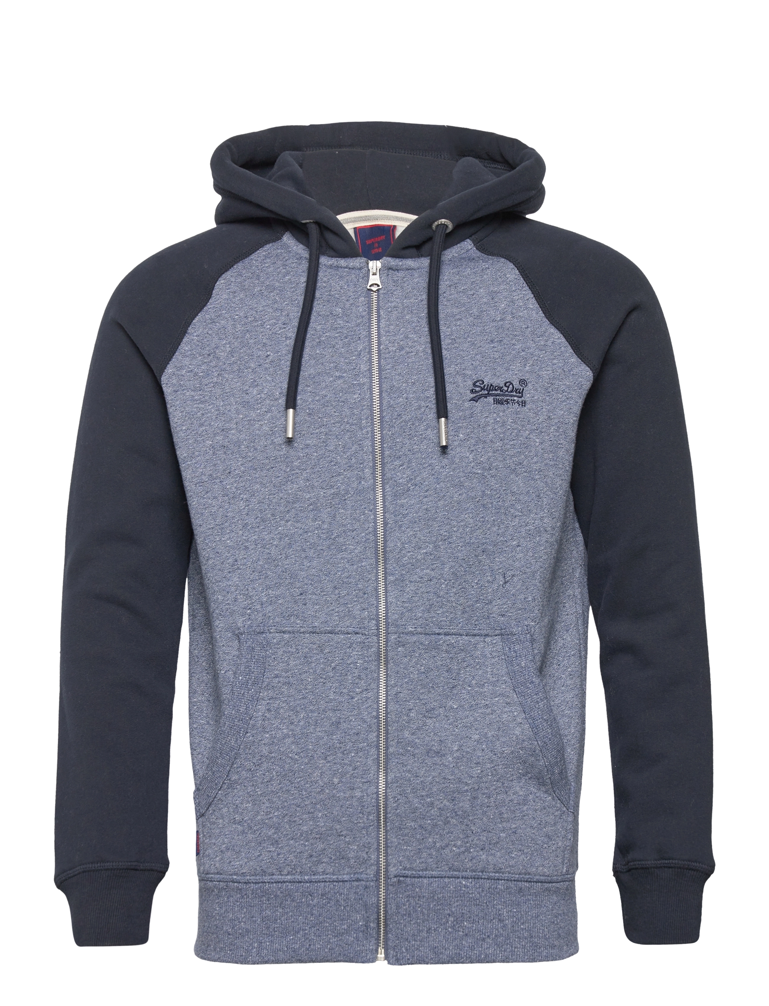 Superdry - VLE BASEBALL ZIPHOOD - tois blue grit/eclipse navy - 0
