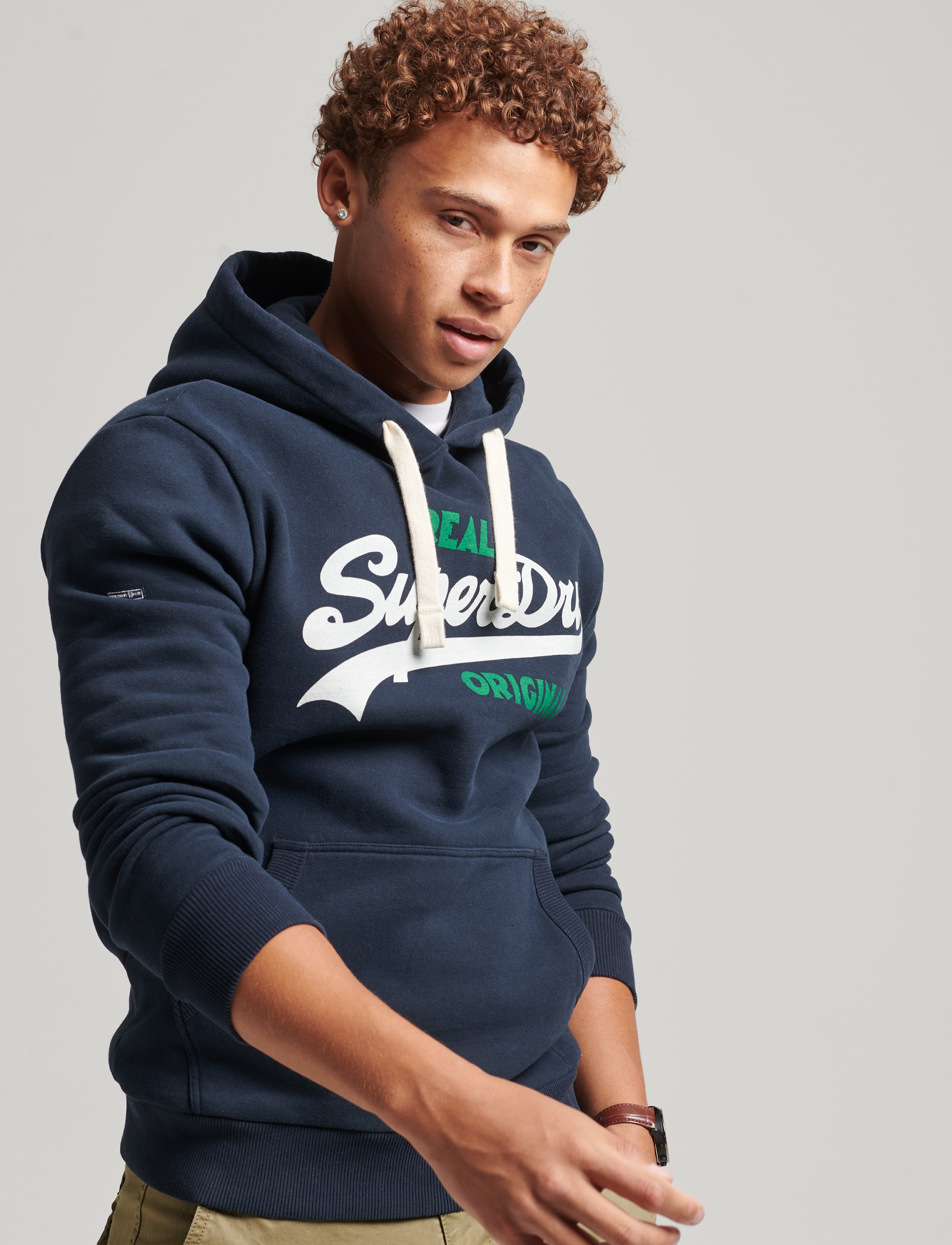 Superdry - VINTAGE LOGO SODA POP HOOD - eclipse navy - 2