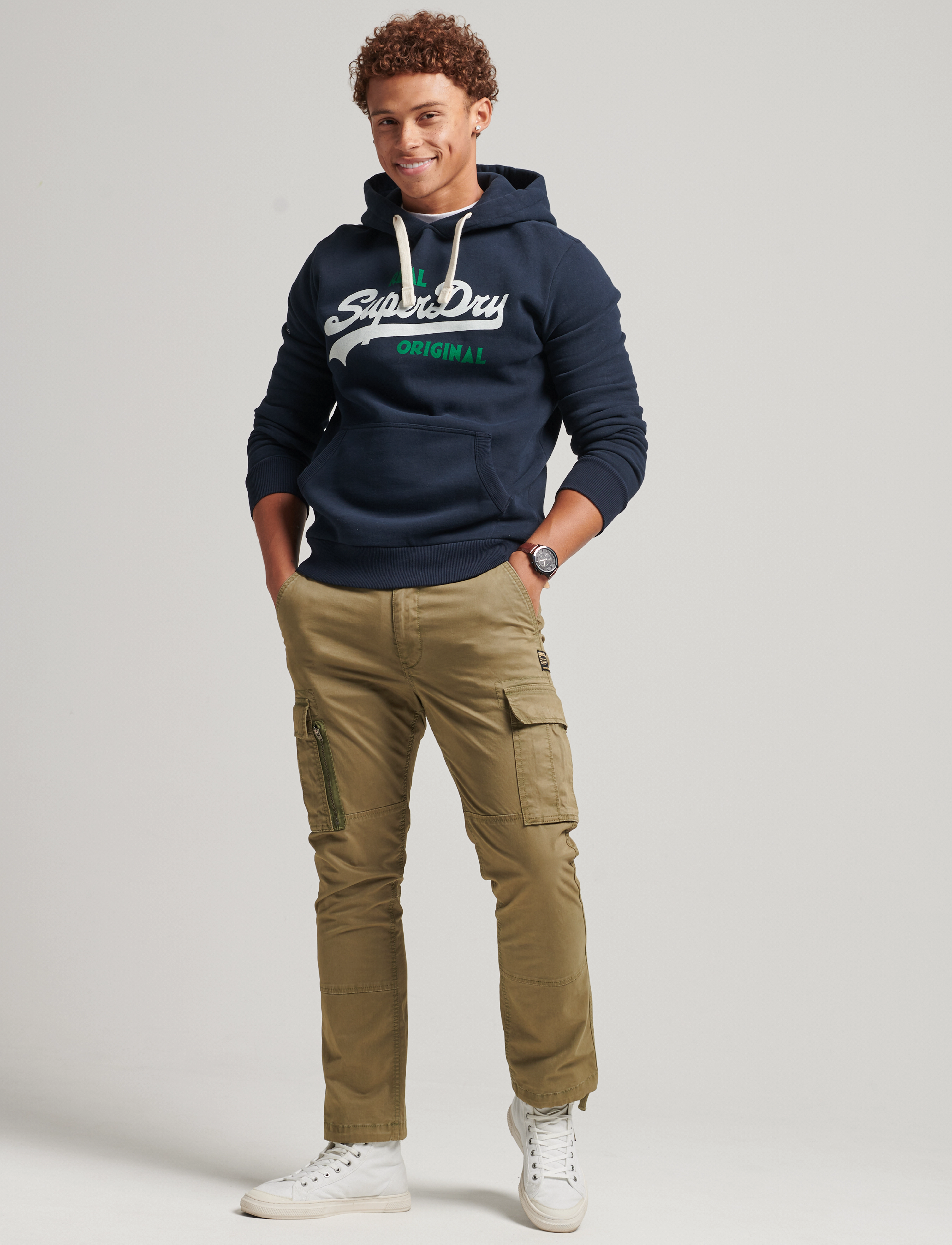 Superdry - VINTAGE LOGO SODA POP HOOD - eclipse navy - 3