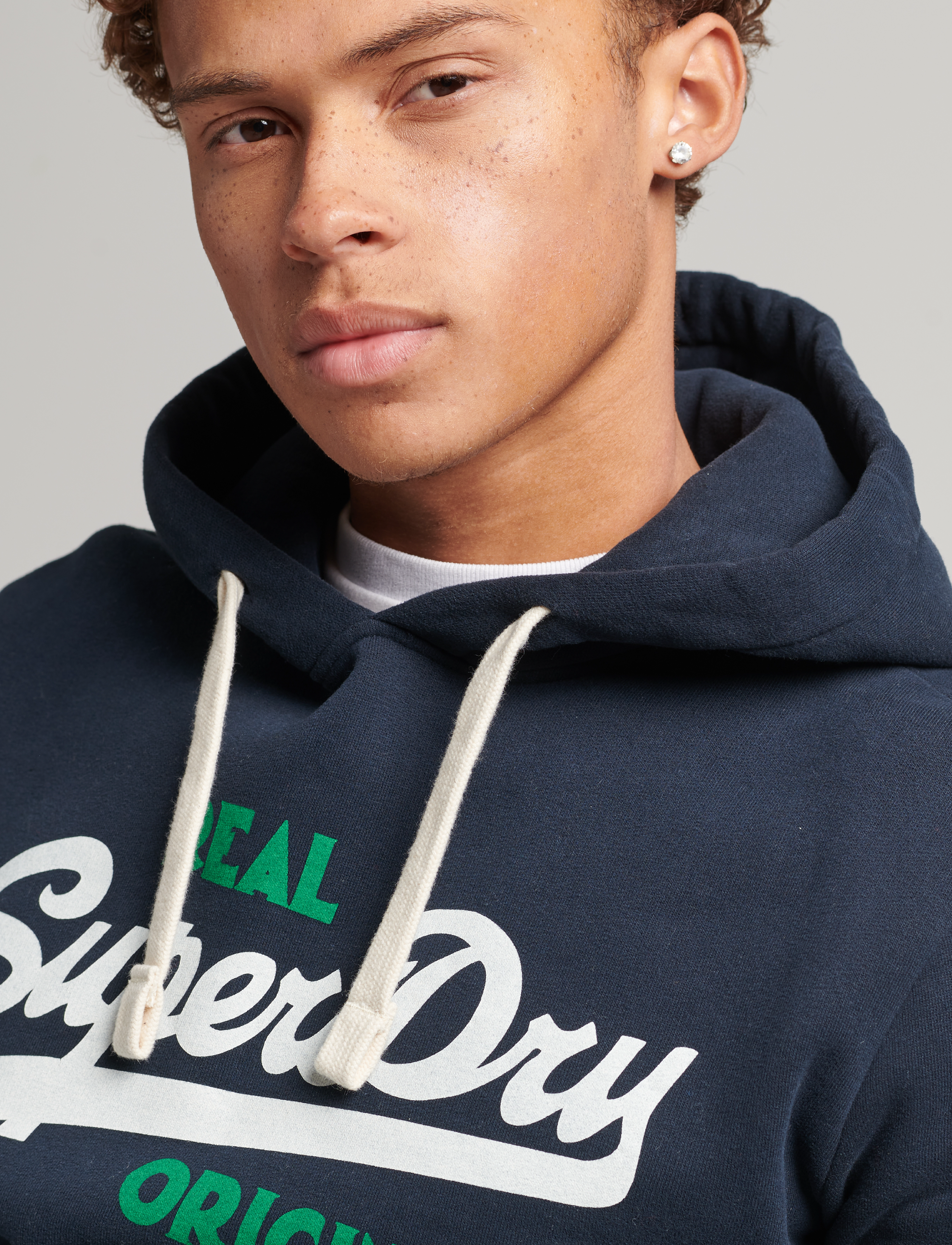 Superdry - VINTAGE LOGO SODA POP HOOD - eclipse navy - 4