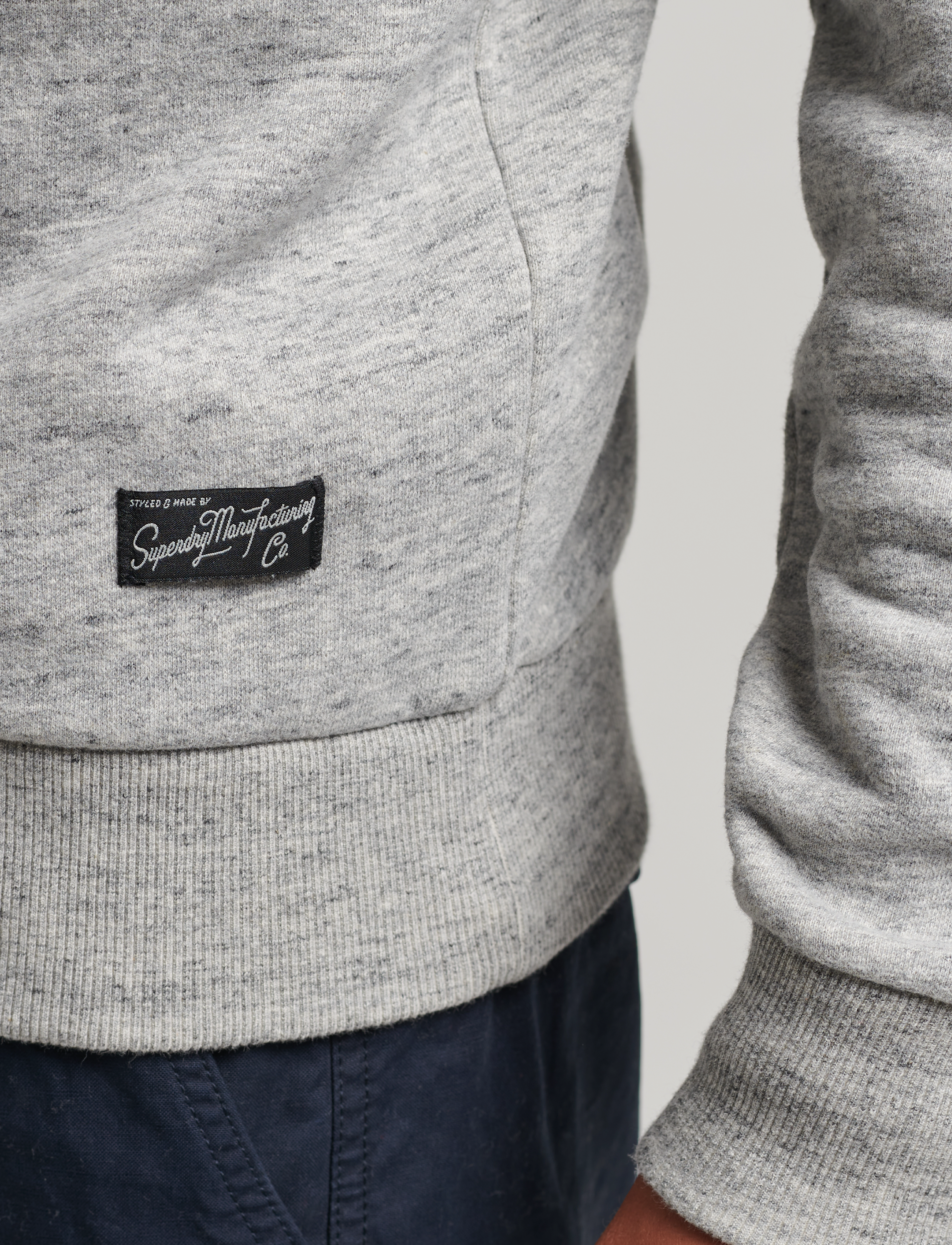 Superdry - VINTAGE DOWNTOWN SCRIPT CREW - athletic grey marl - 4