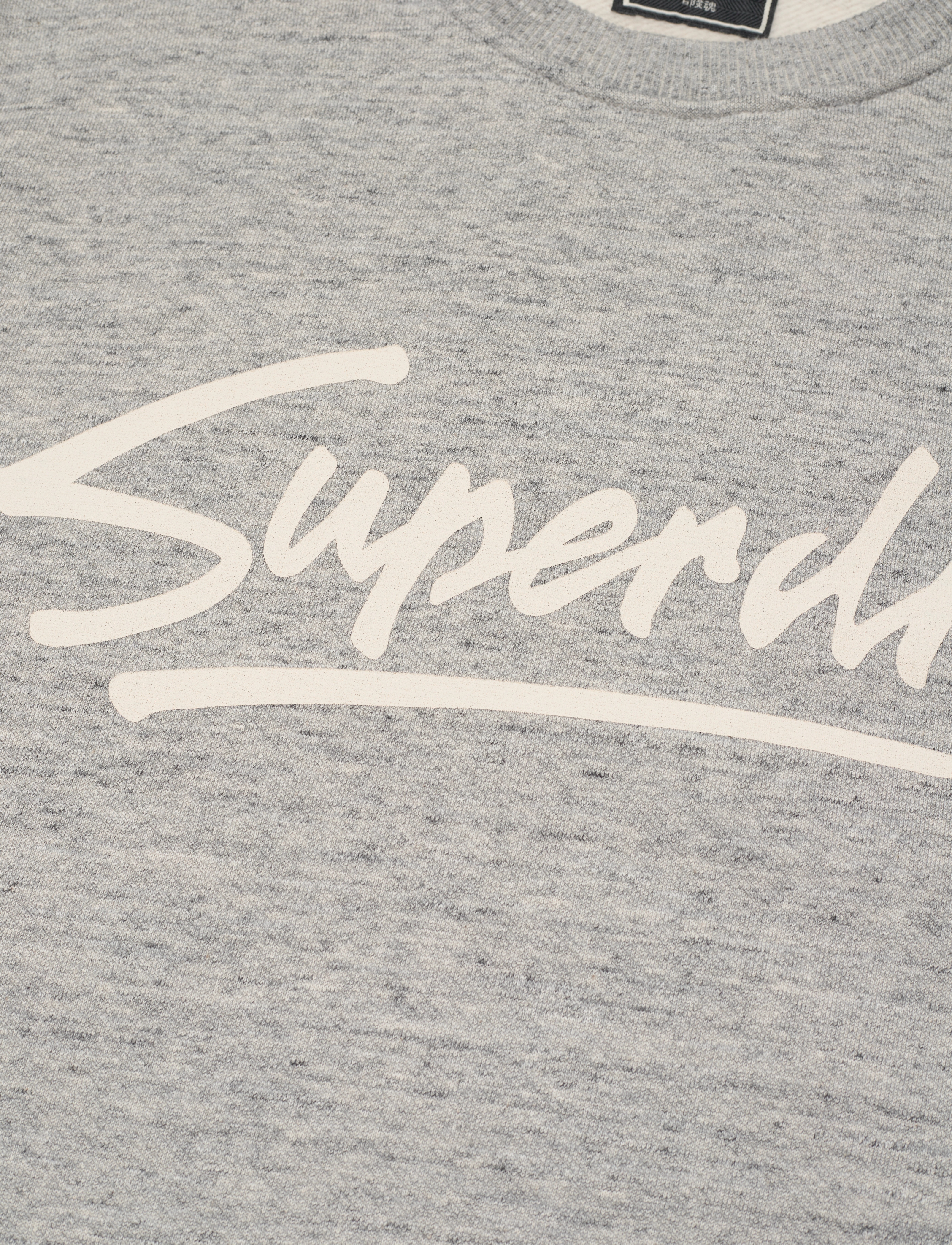 Superdry - VINTAGE DOWNTOWN SCRIPT CREW - athletic grey marl - 5